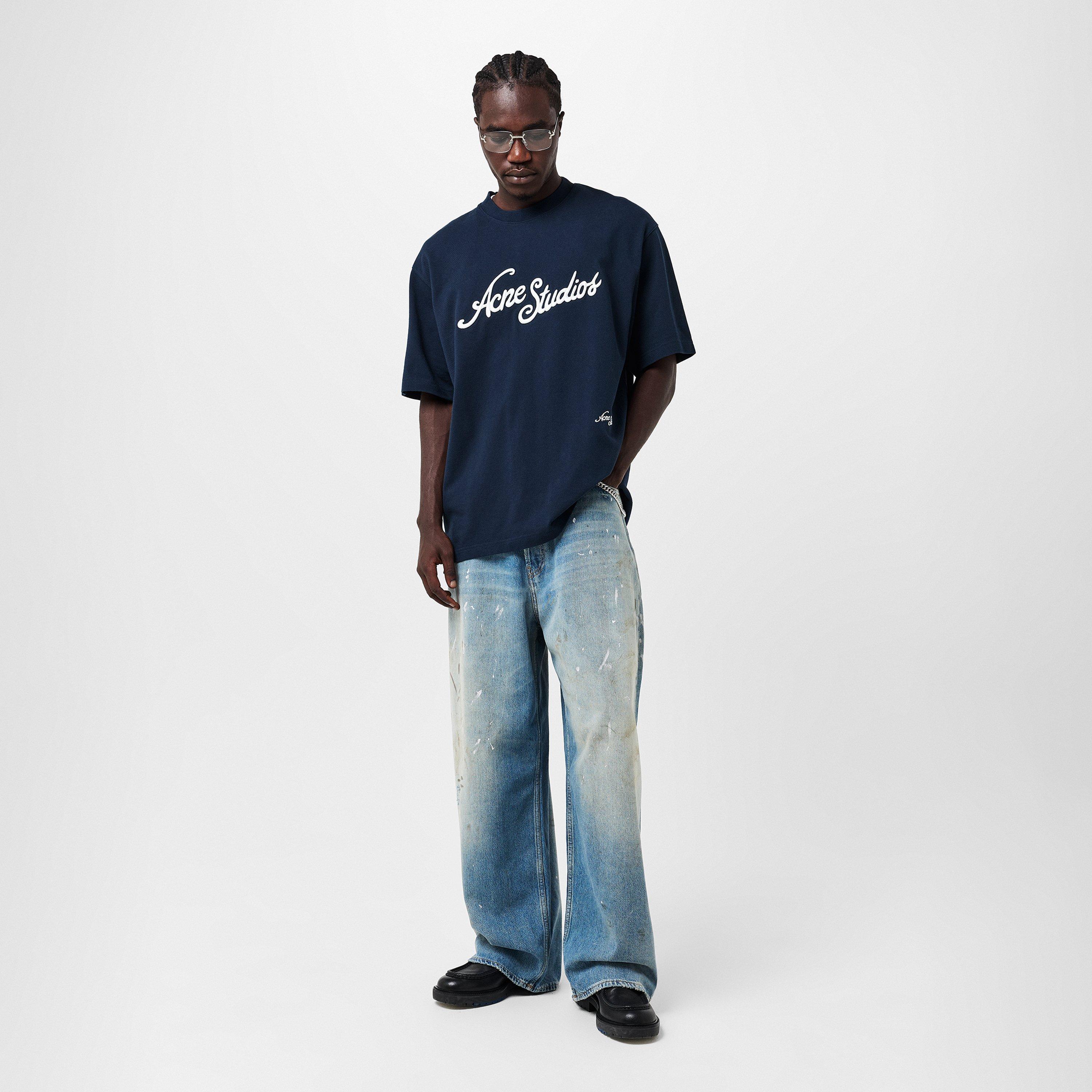 Deep Blue - Acne Studios - Men's Oversized T-Shirt - 6