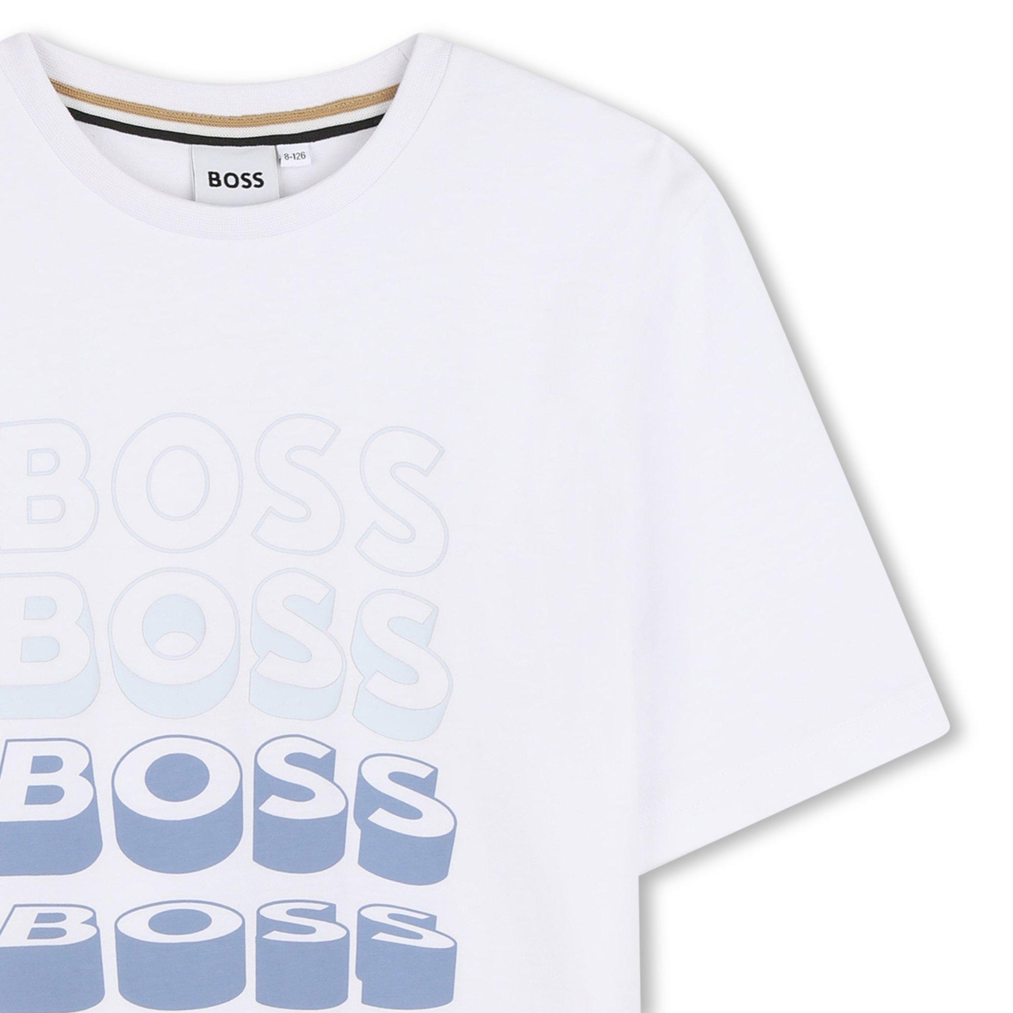 White - Boss - Boss SS T Shirt Jn63 - 3