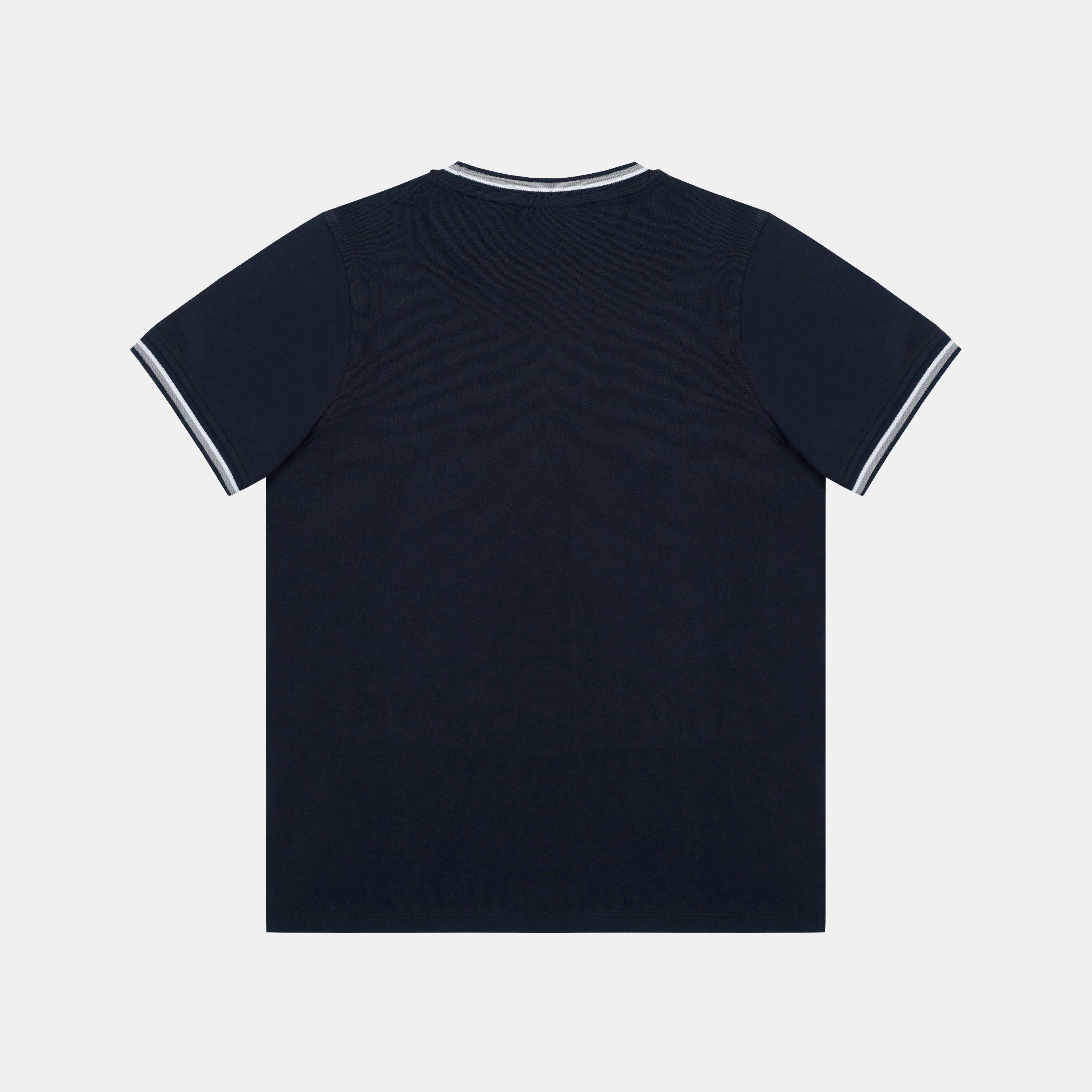 Navy - Slazenger - Kids' Slaz Tipped Regular Fit T-Shirt - 2
