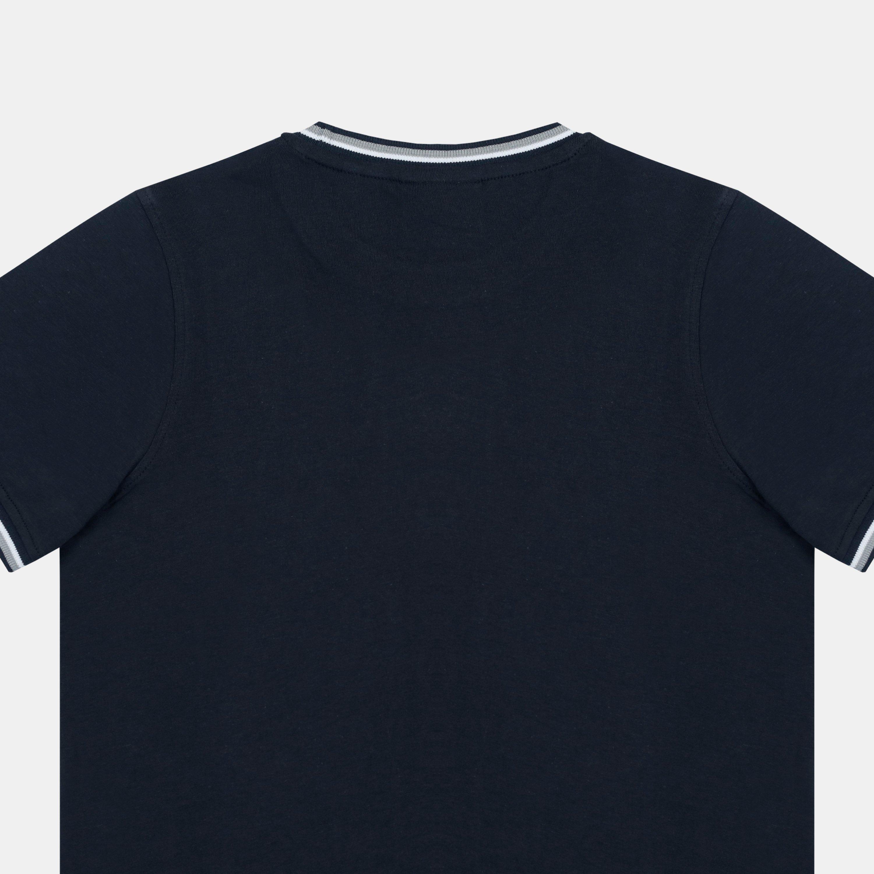 Navy - Slazenger - Kids' Slaz Tipped Regular Fit T-Shirt - 5