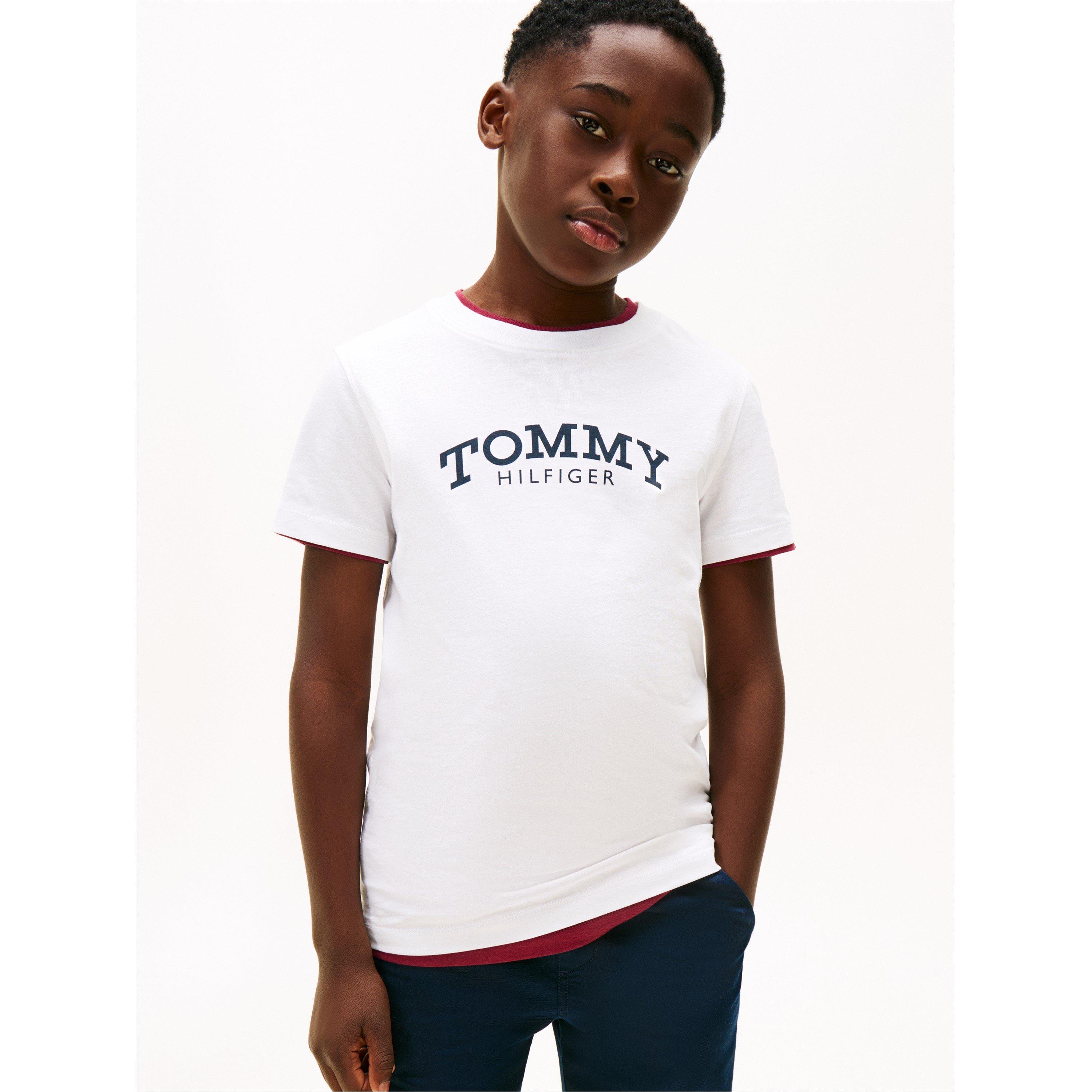 White YBR - Tommy Hilfiger - Tommy Print T-Shirt Jn61 - 2