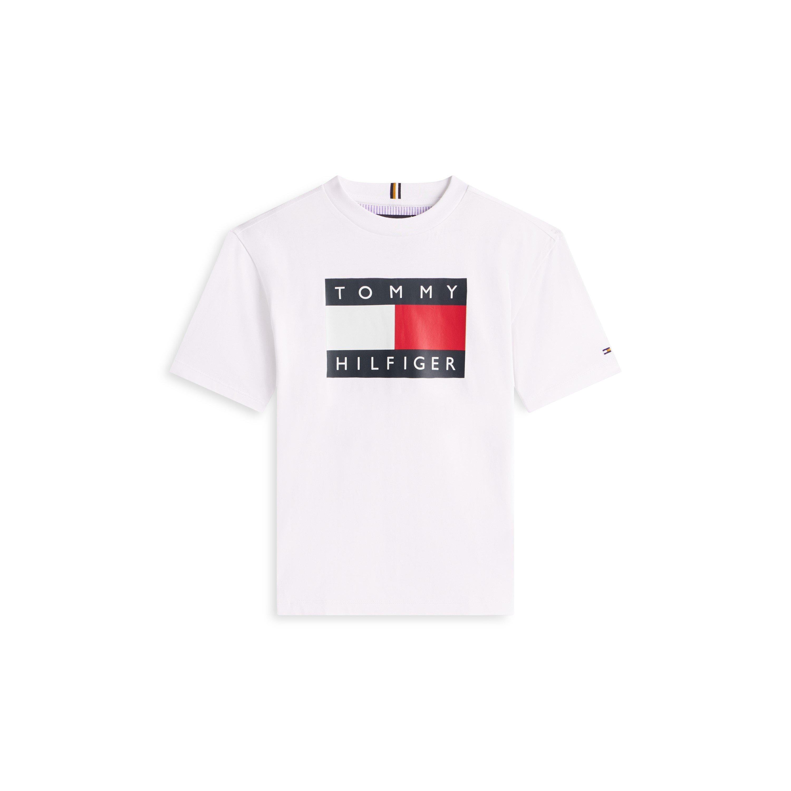 Tommy Hilfiger Boys Kids' Heritage T-Shirt - White Ybr - 12Y