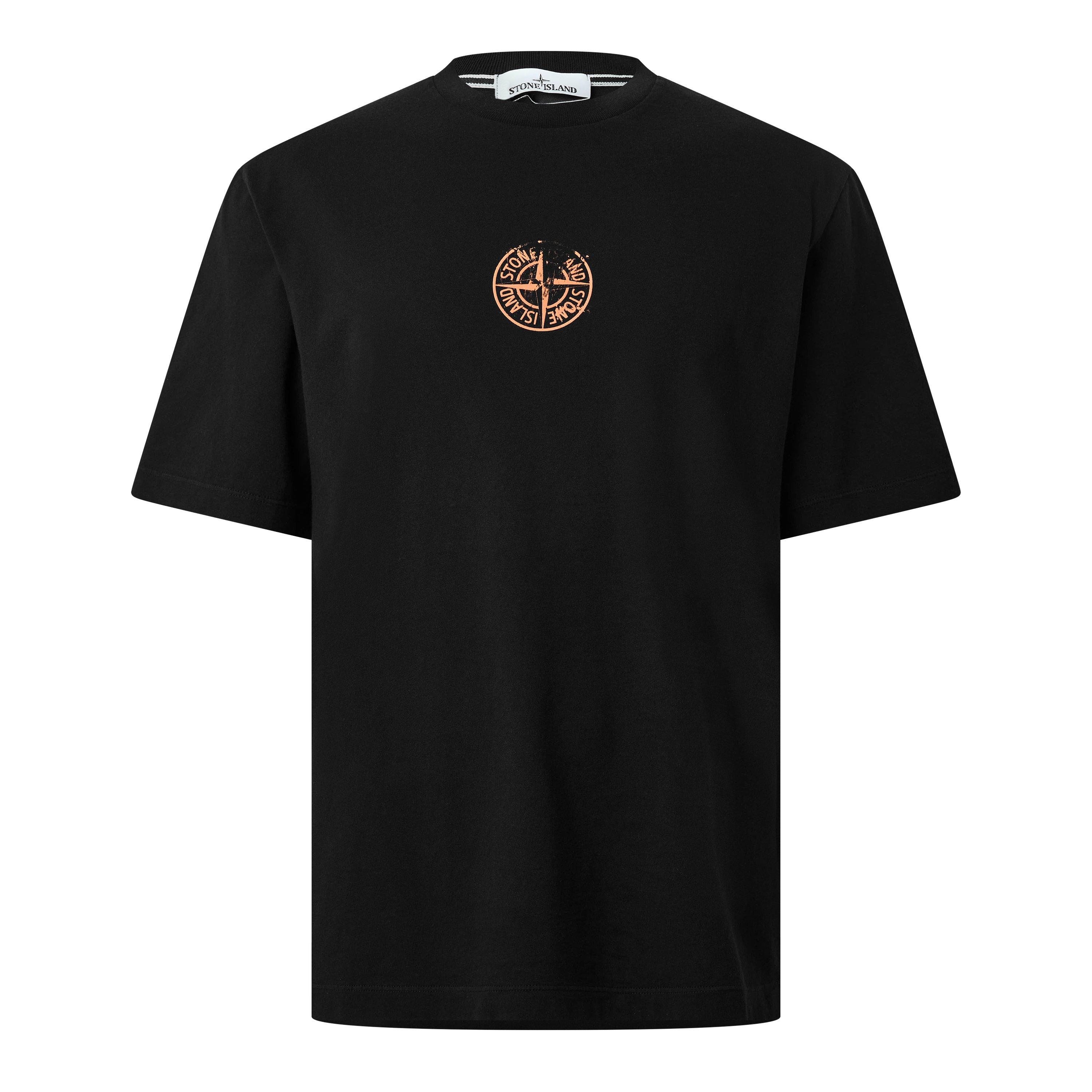 Black V0029 - Stone Island - Stone Vertical Tee Sn64 - 1