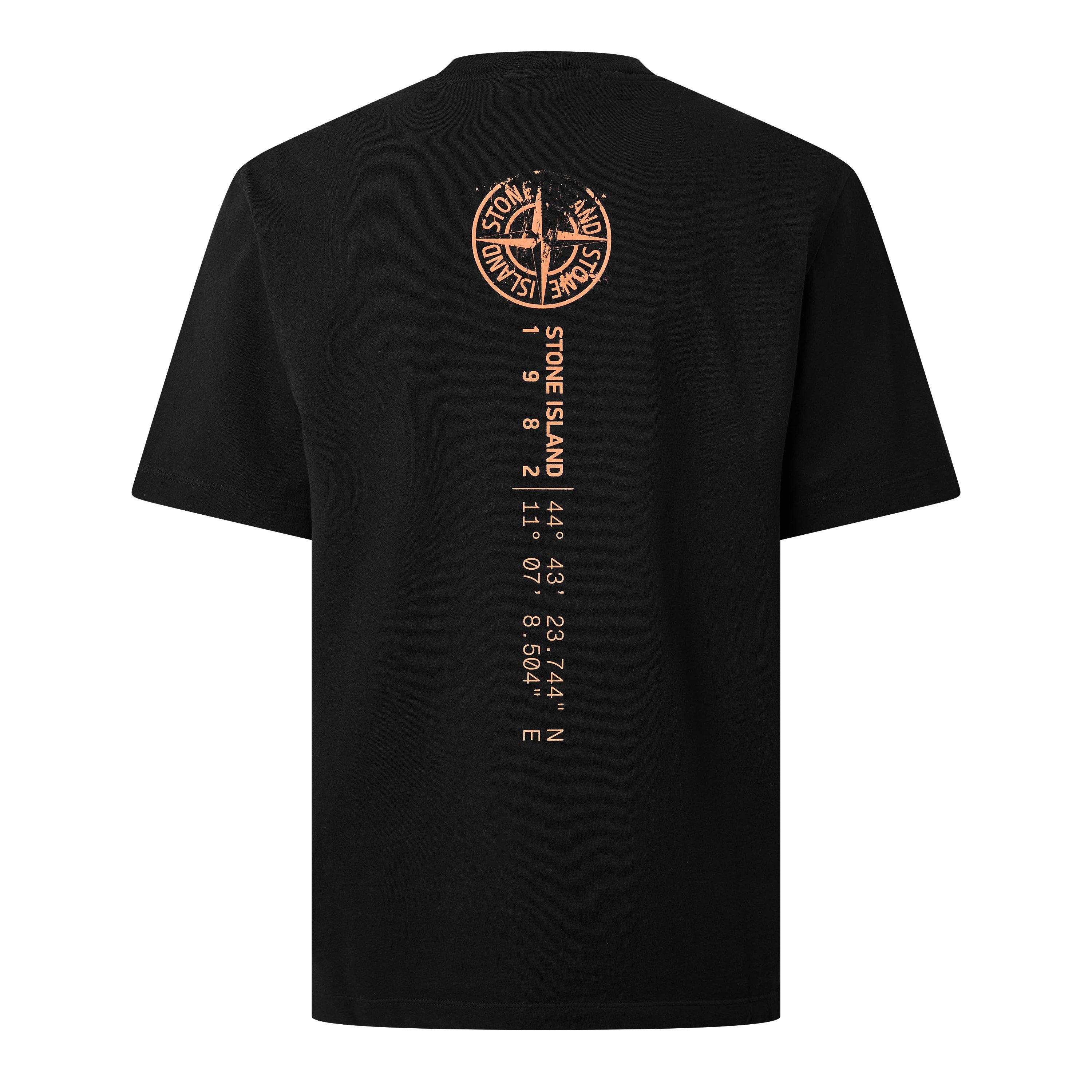 Black V0029 - Stone Island - Stone Vertical Tee Sn64 - 2