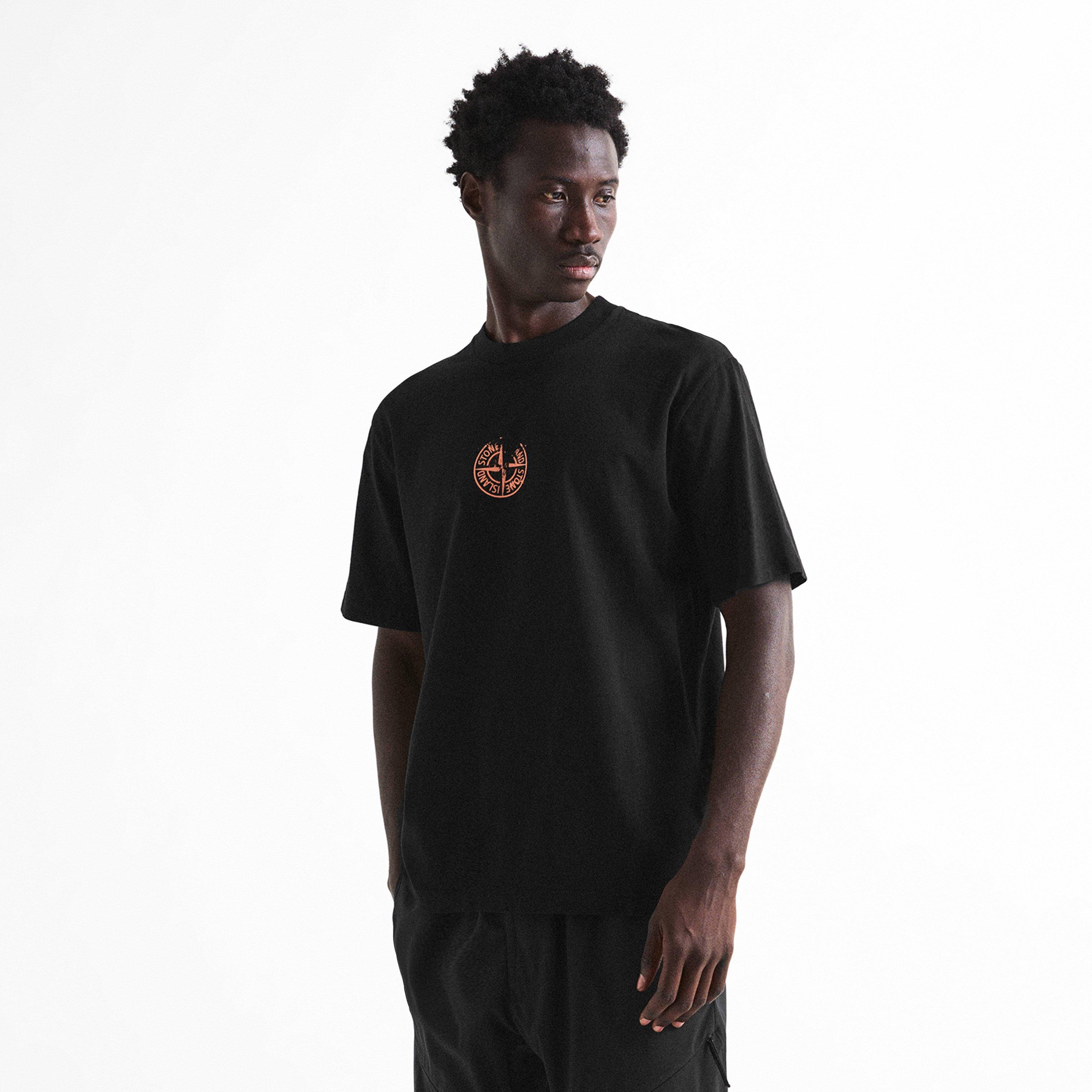 Black V0029 - Stone Island - Stone Vertical Tee Sn64 - 3