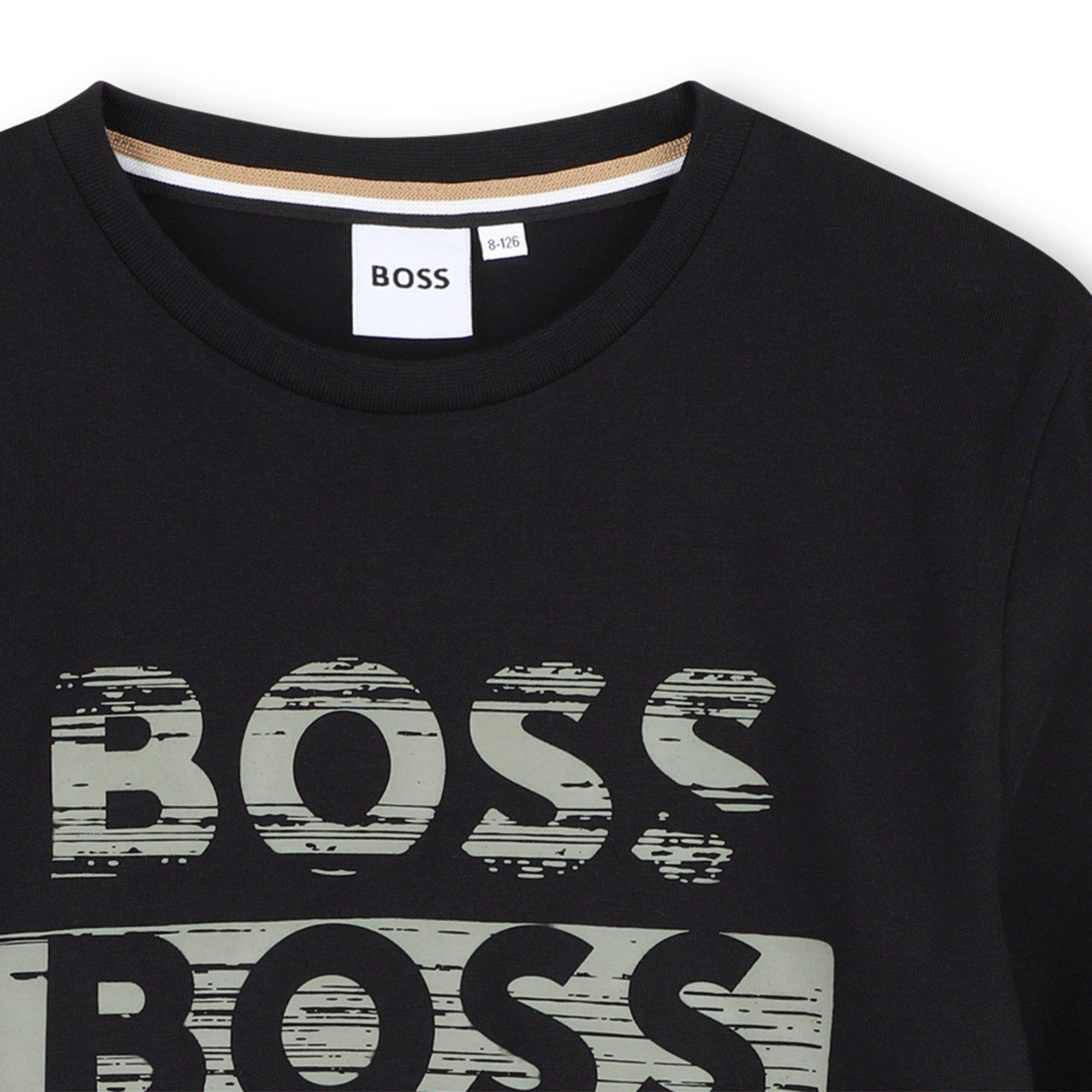 Black - Boss - Kids Fancy Logo T-Shirt, Logo Design - 3
