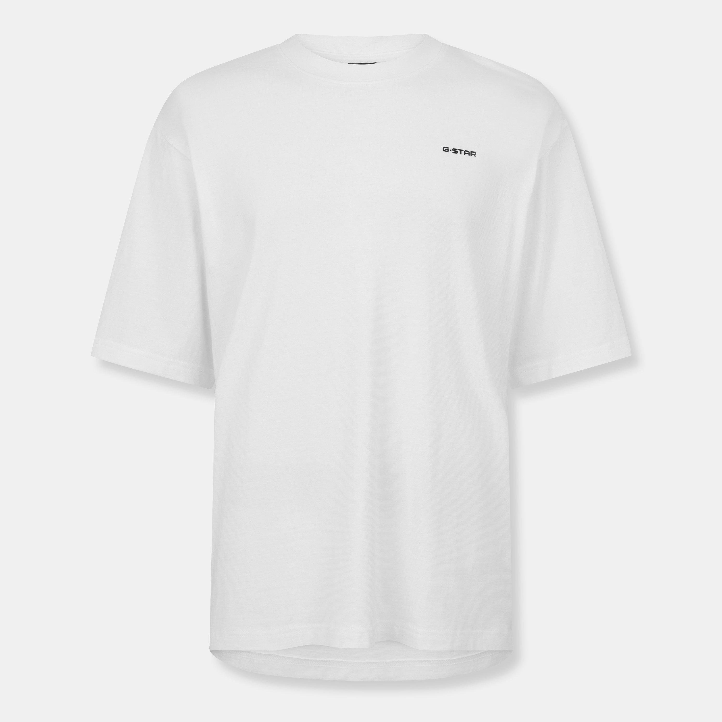 G Star Men's Gstar Base Regular Fit T-Shirt - White - Large