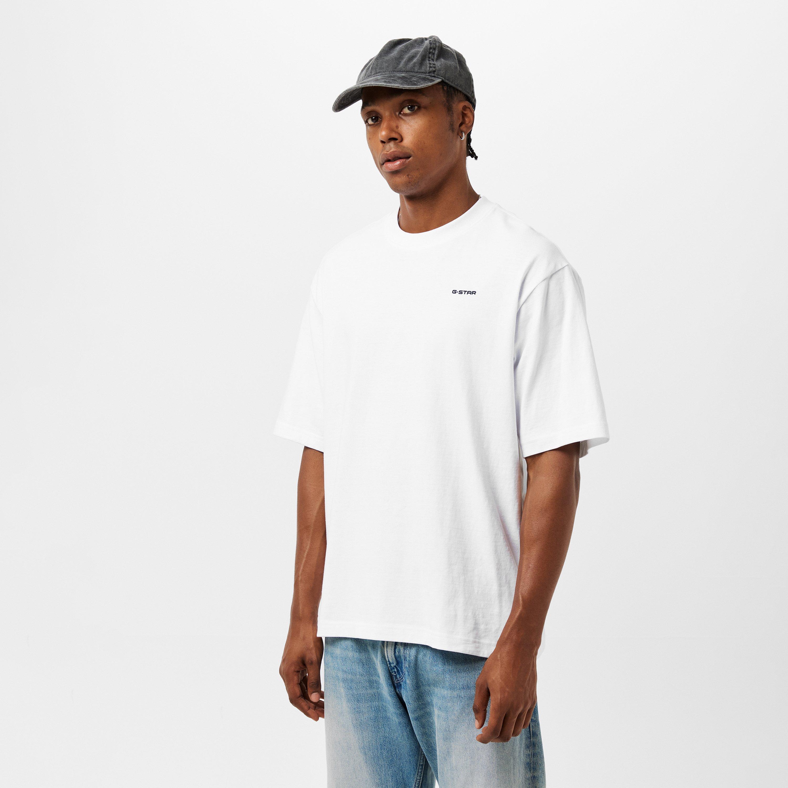 Wit - G Star - Men's Gstar Base Regular Fit T-Shirt - 3