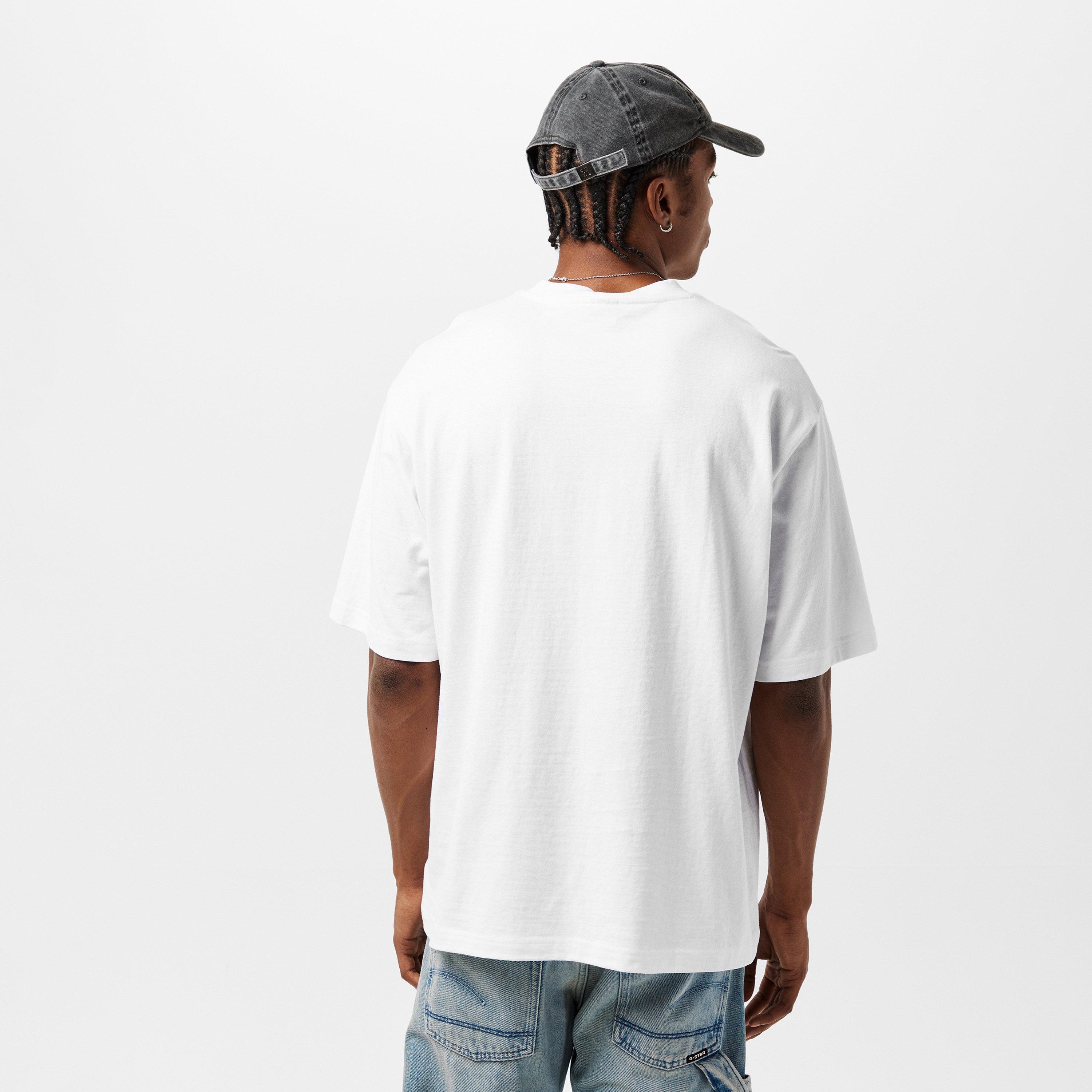 Wit - G Star - Men's Gstar Base Regular Fit T-Shirt - 4