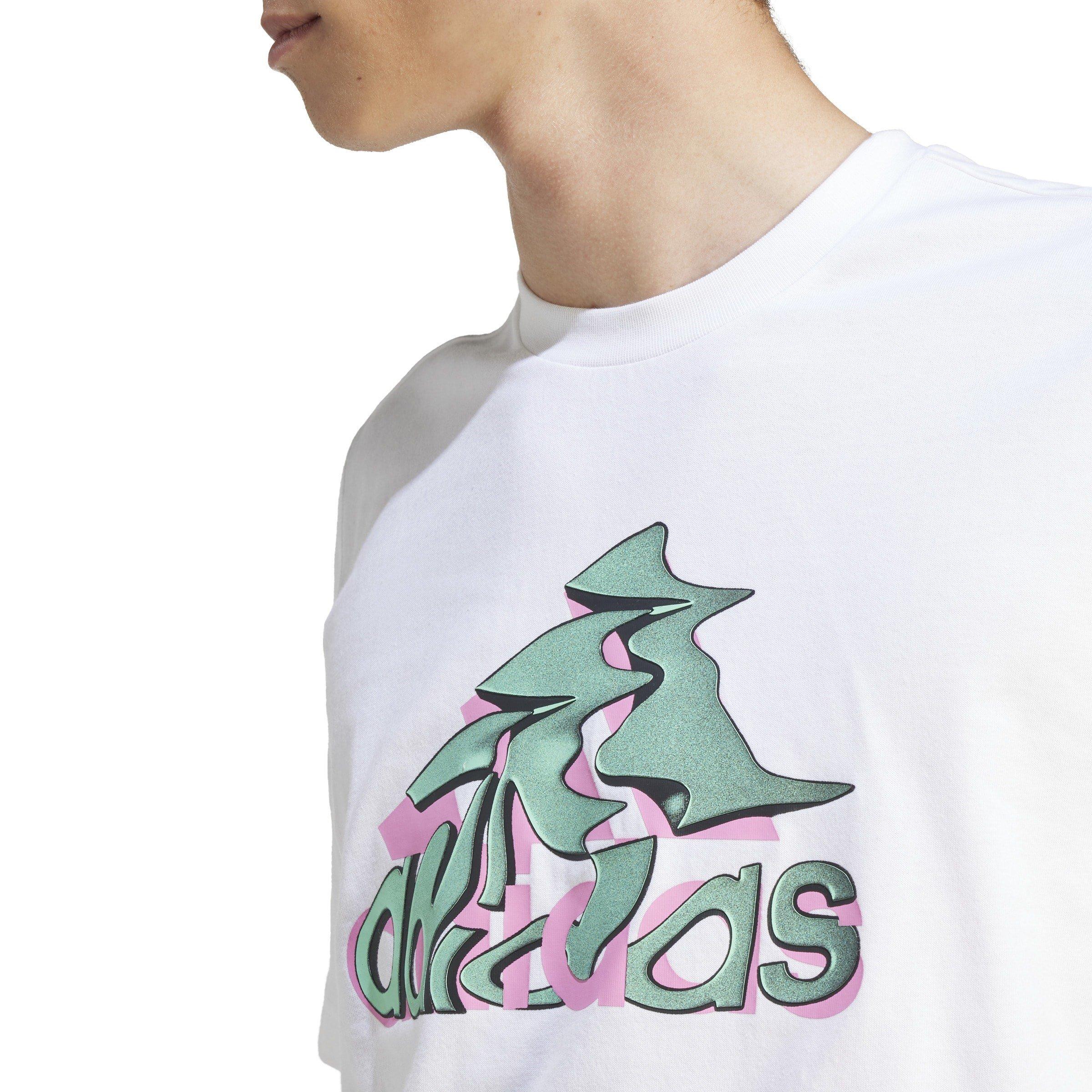 White - adidas - Regular Fit T-Shirt - 5