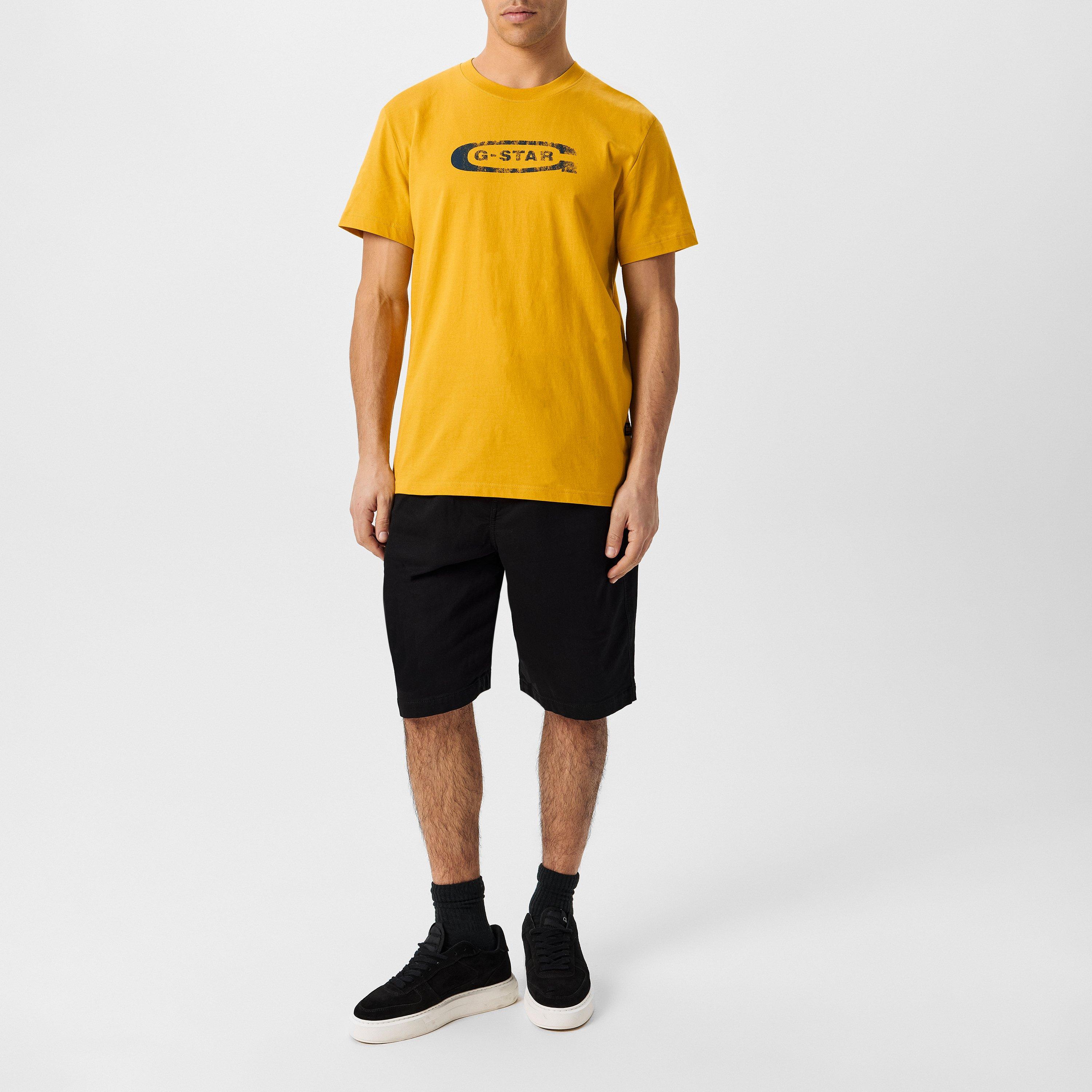 Dk Lemon - G Star - Stacked Old Skool Logo T-Shirt - 6