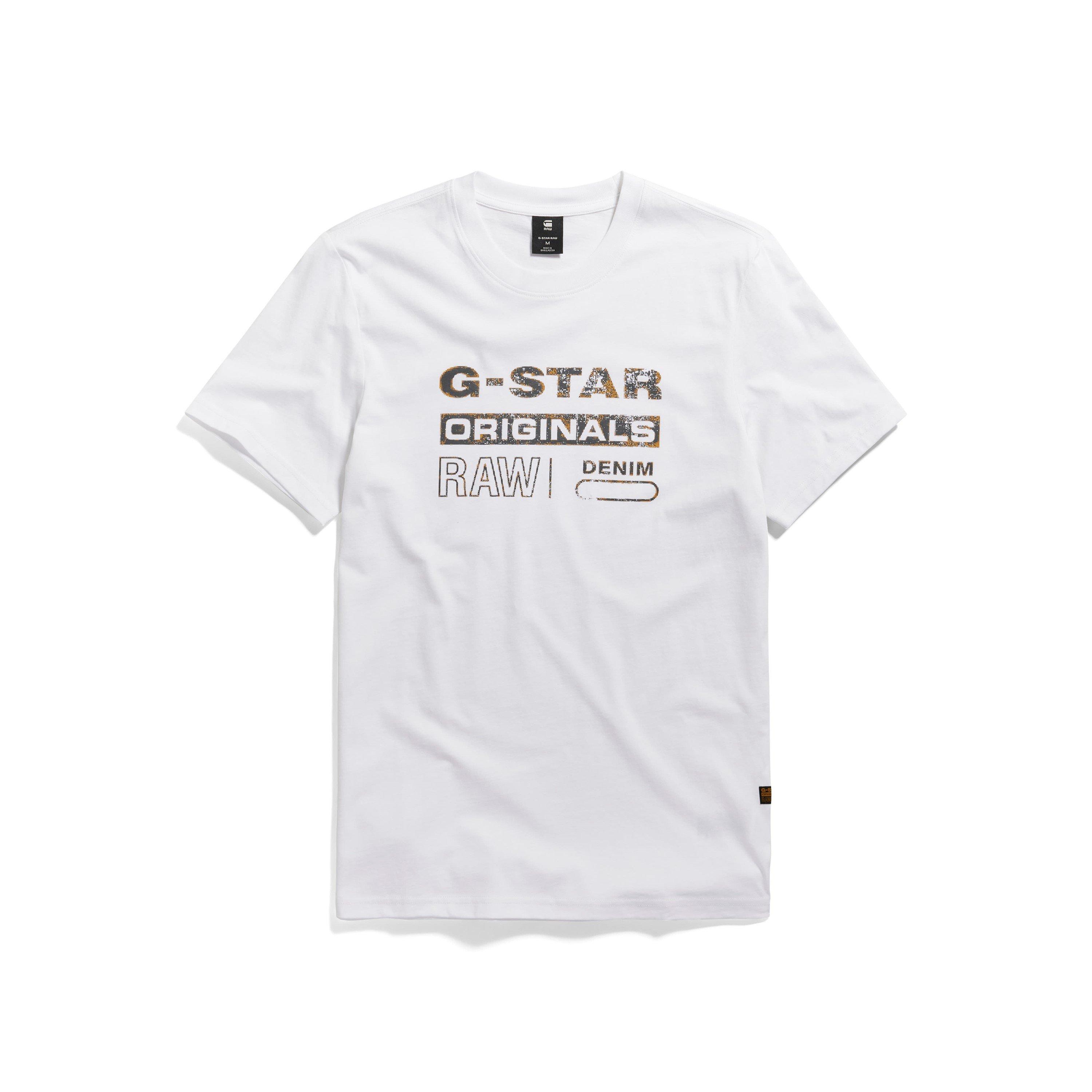 Blanc - G Star - Men's Originals Regular Fit T-Shirt - 5