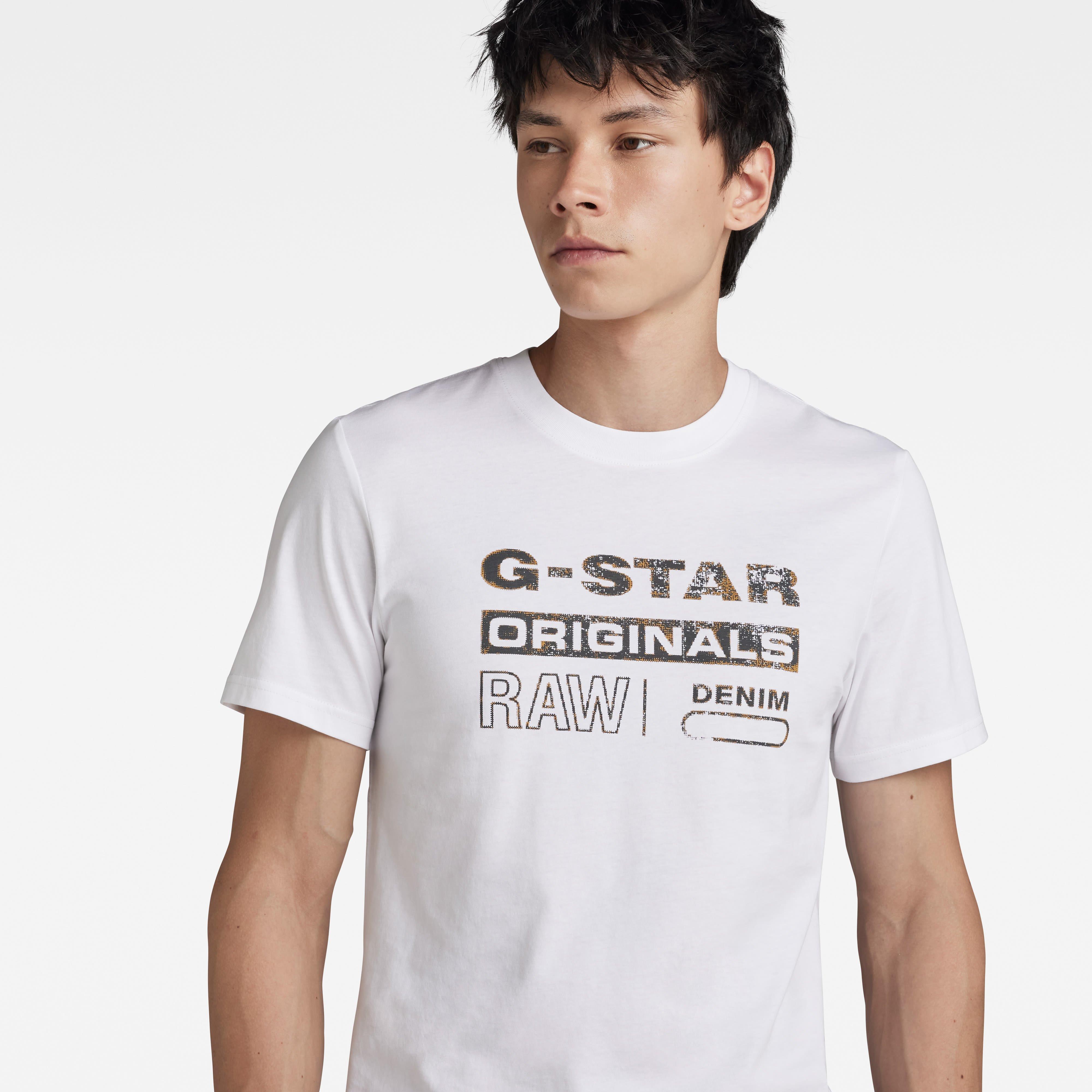 Blanc - G Star - Men's Originals Regular Fit T-Shirt - 4