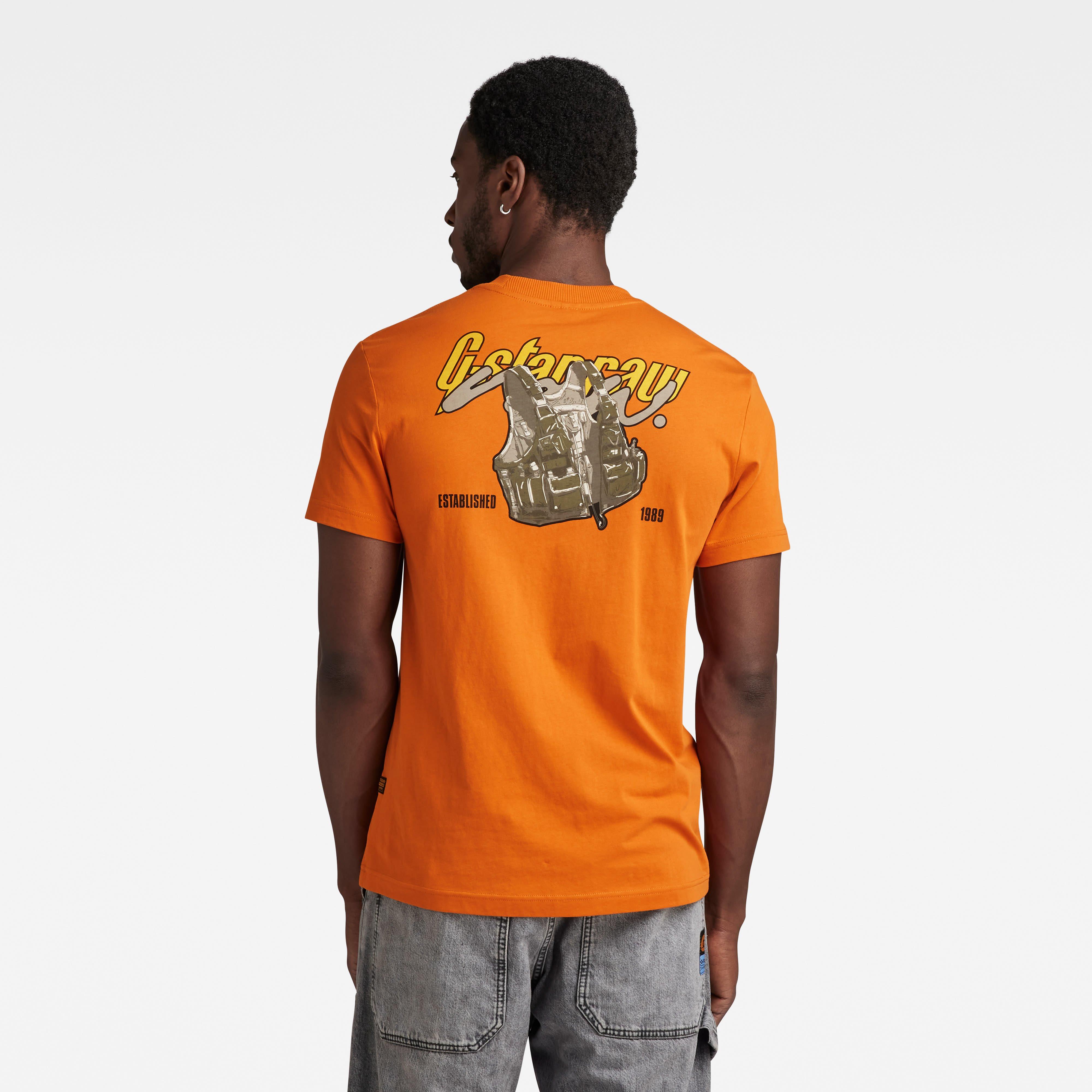 Laranja - G Star - Men's Regular Fit Graphic T-Shirt - 3