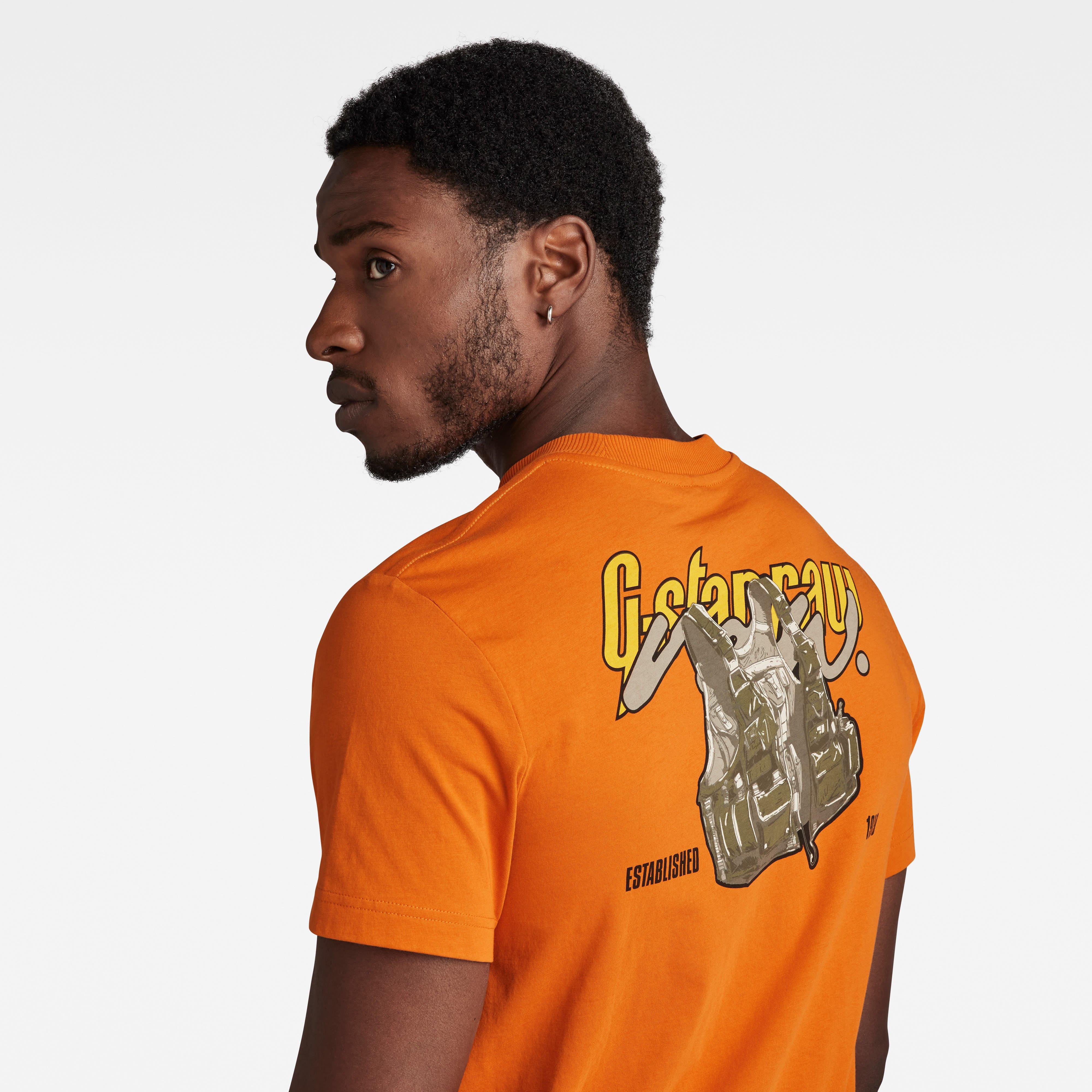 Laranja - G Star - Men's Regular Fit Graphic T-Shirt - 4