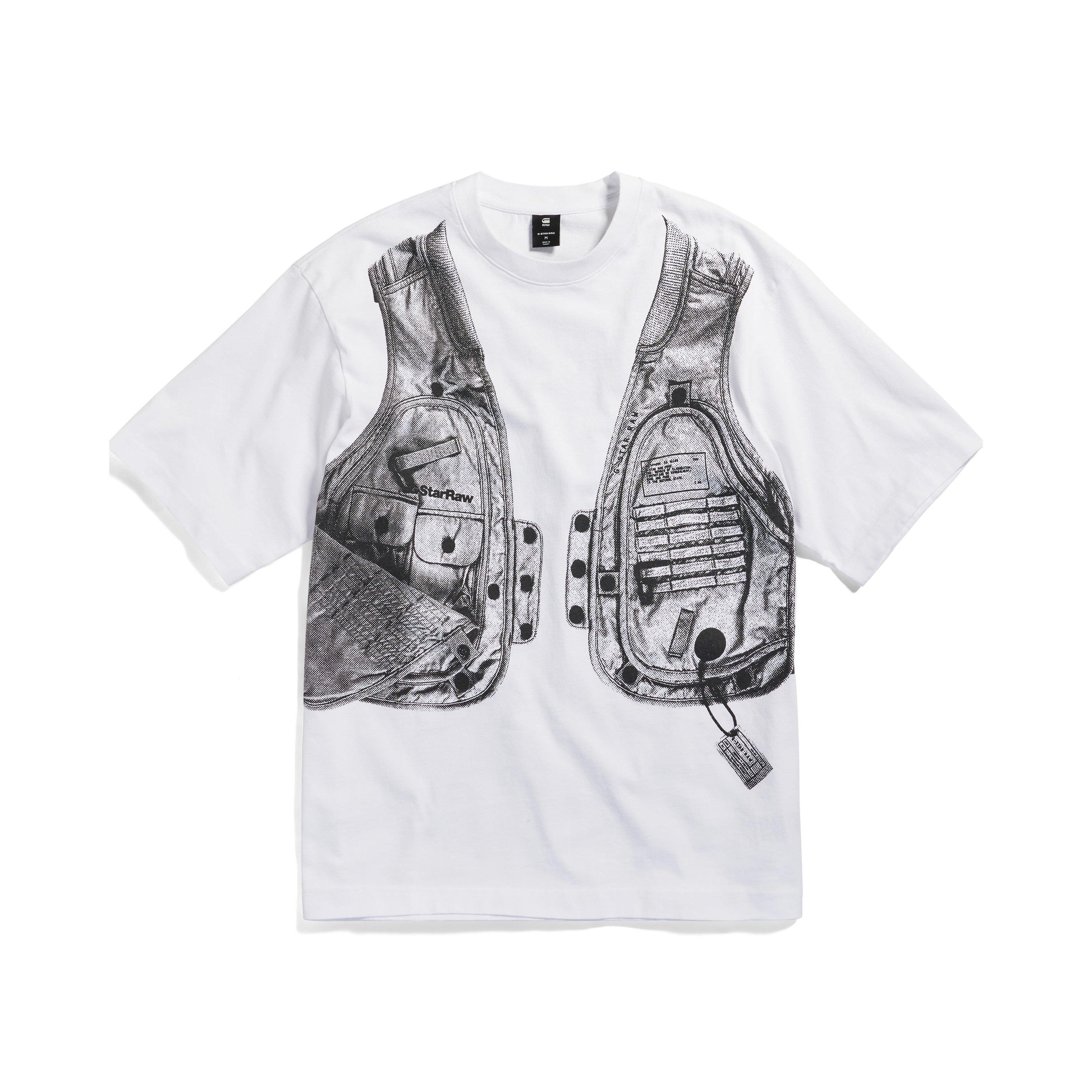 White - G Star - Men's Archive Boxy Regular Fit T-Shirt - 5