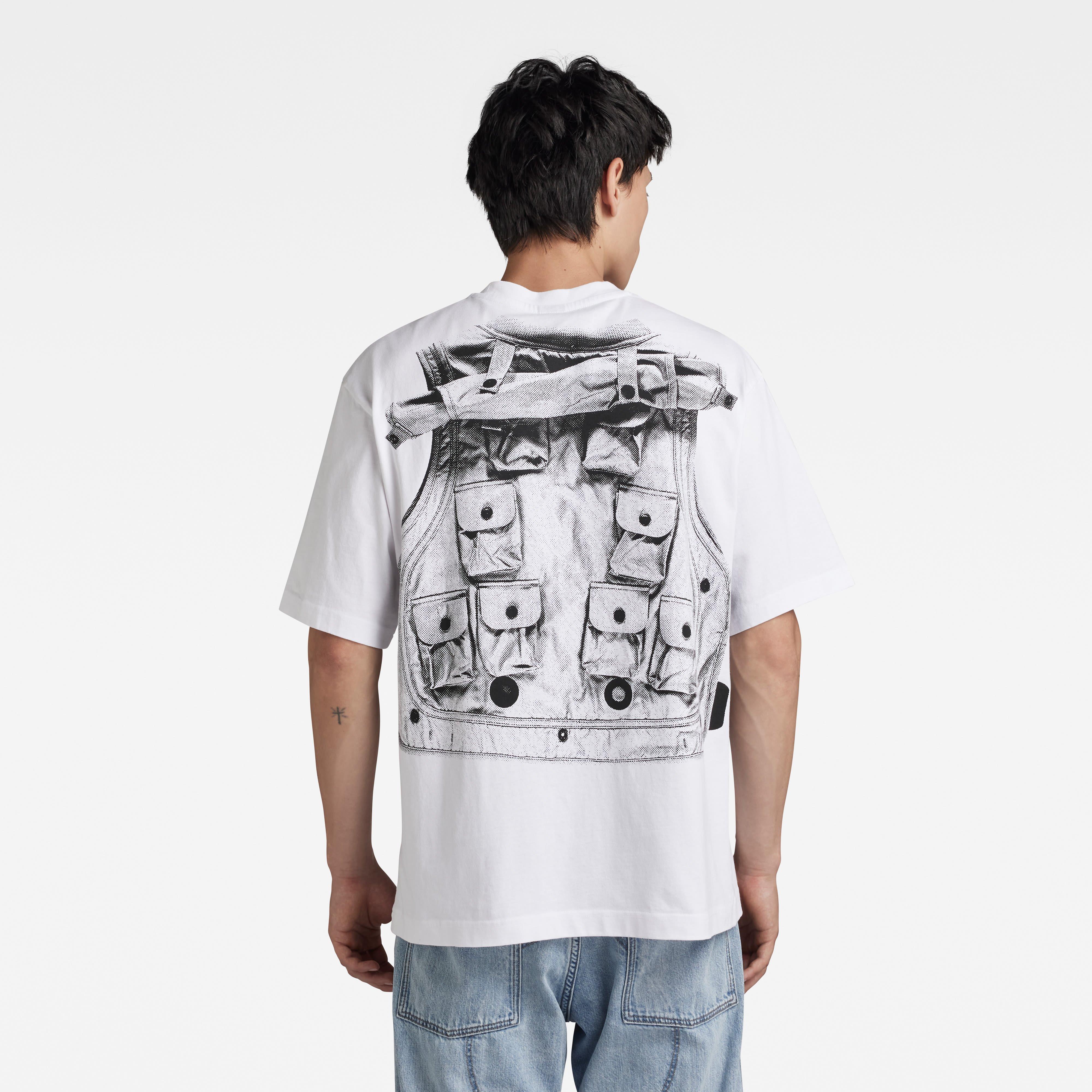 White - G Star - Men's Archive Boxy Regular Fit T-Shirt - 3