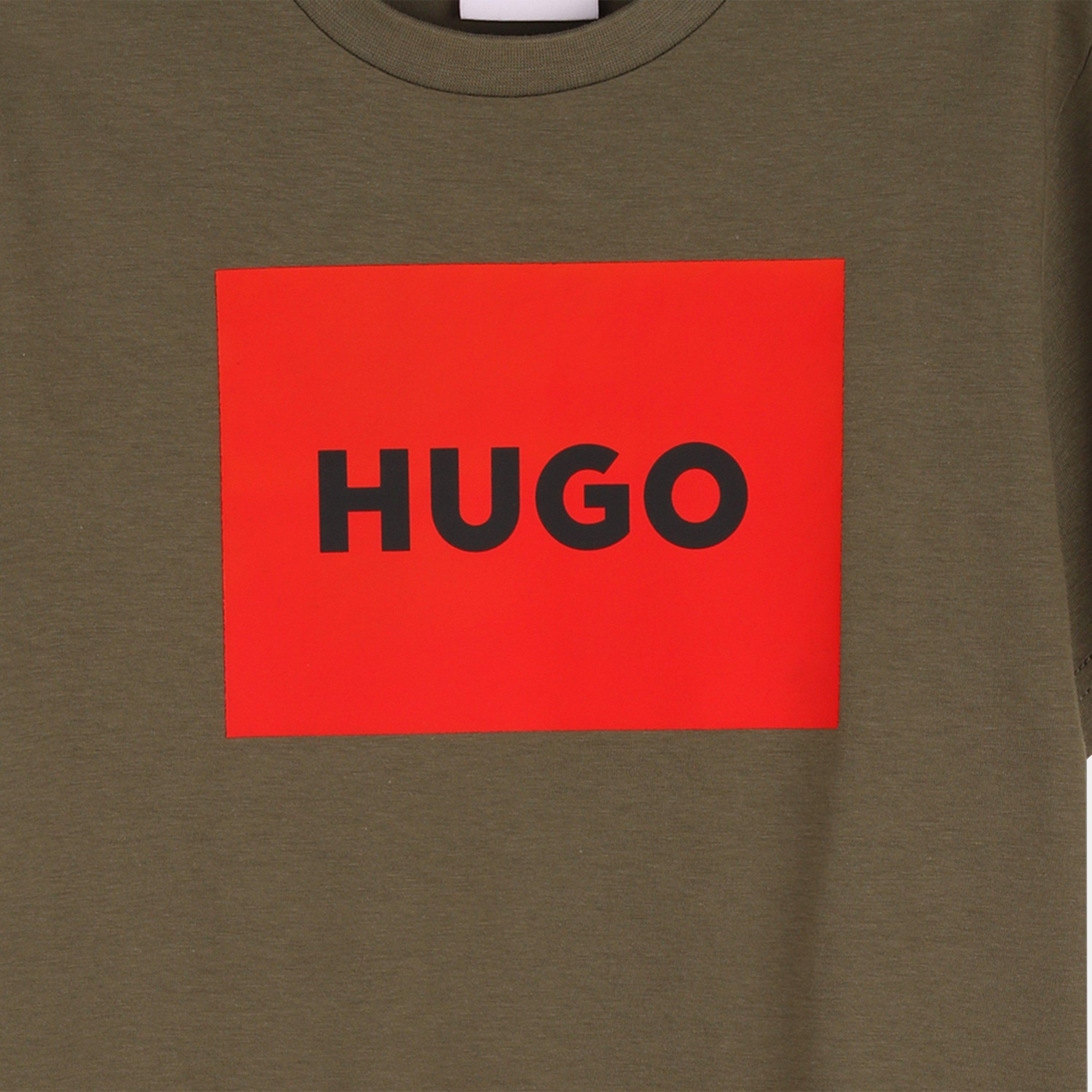 Green - Hugo - Kids' Square Logo T-Shirt - 2