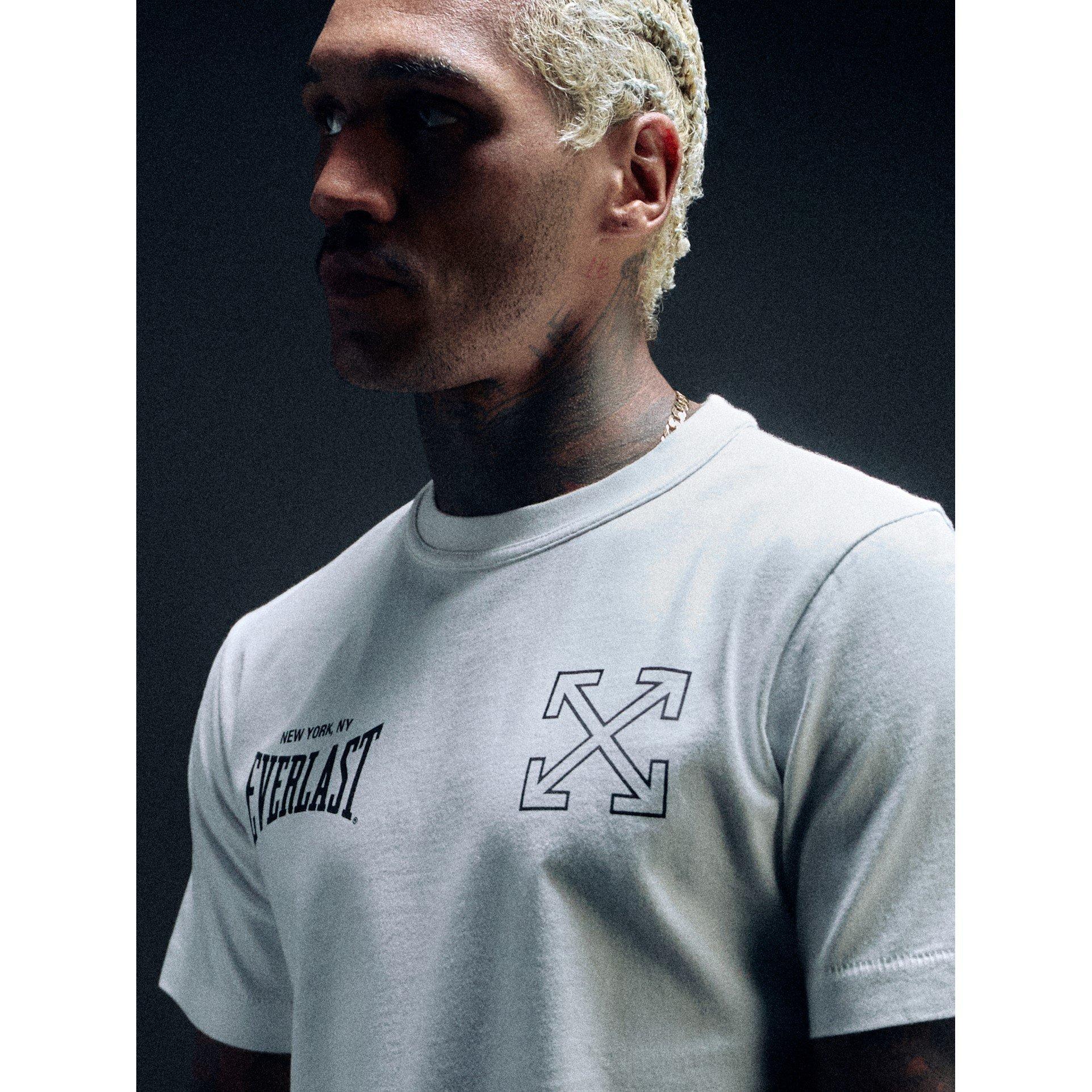 Black/White - Off White x Everlast - Off-White™ c/o Everlast Mens Gym Tee - 3