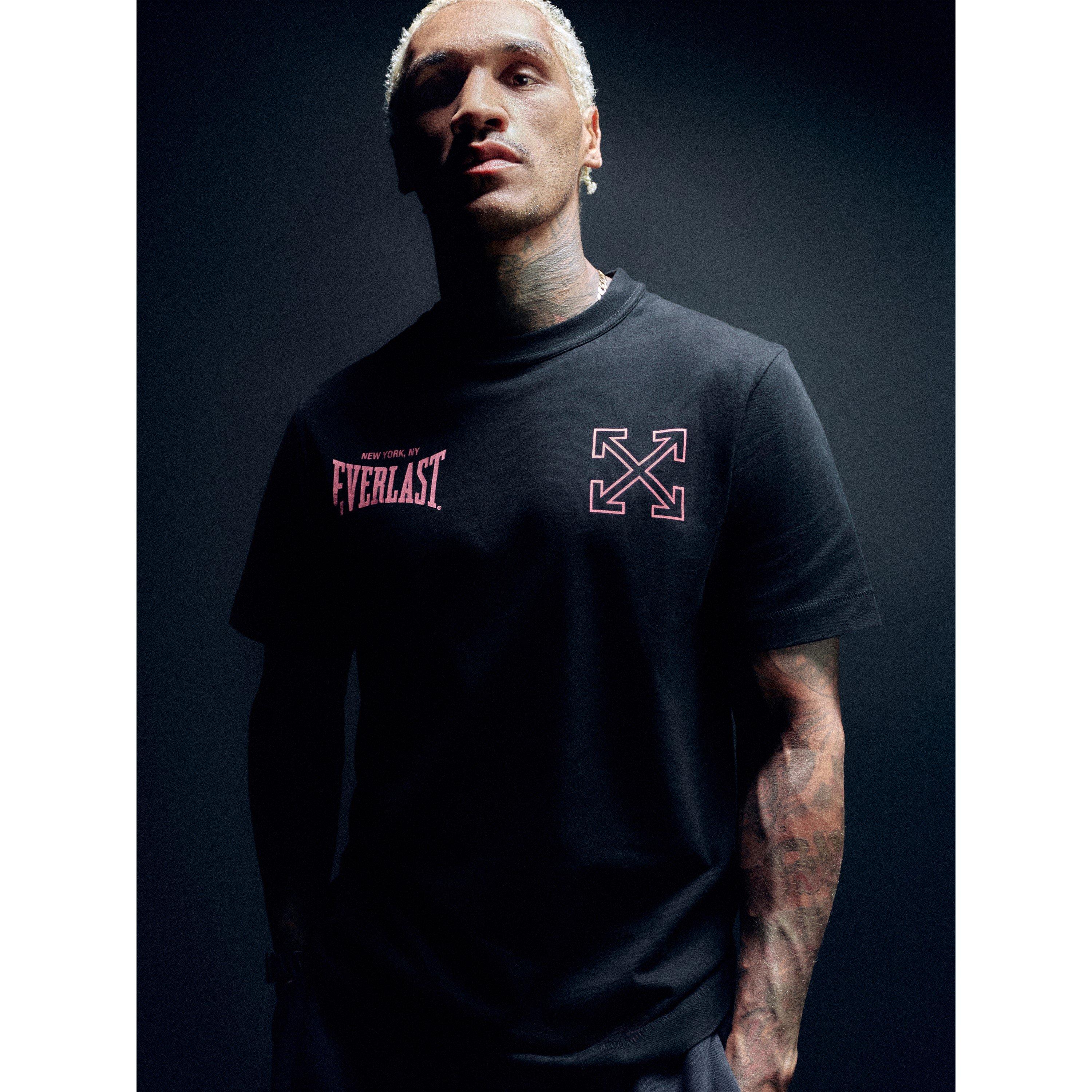 Black/Pink - Off White x Everlast - Off-White™ c/o Everlast Mens Gym Tee - 3