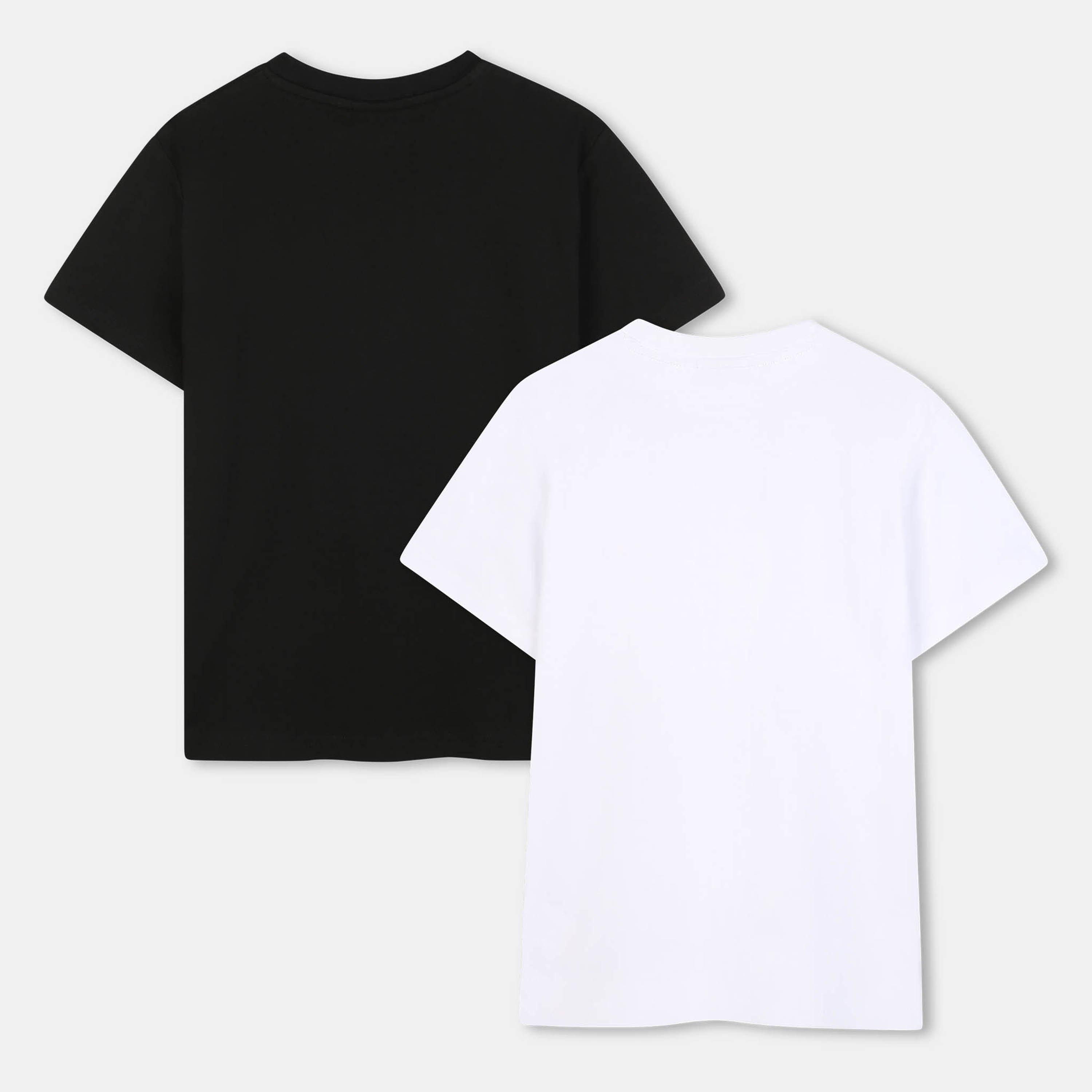 Black White - Hugo - Kids' Pack Regular Fit T-Shirt - 2