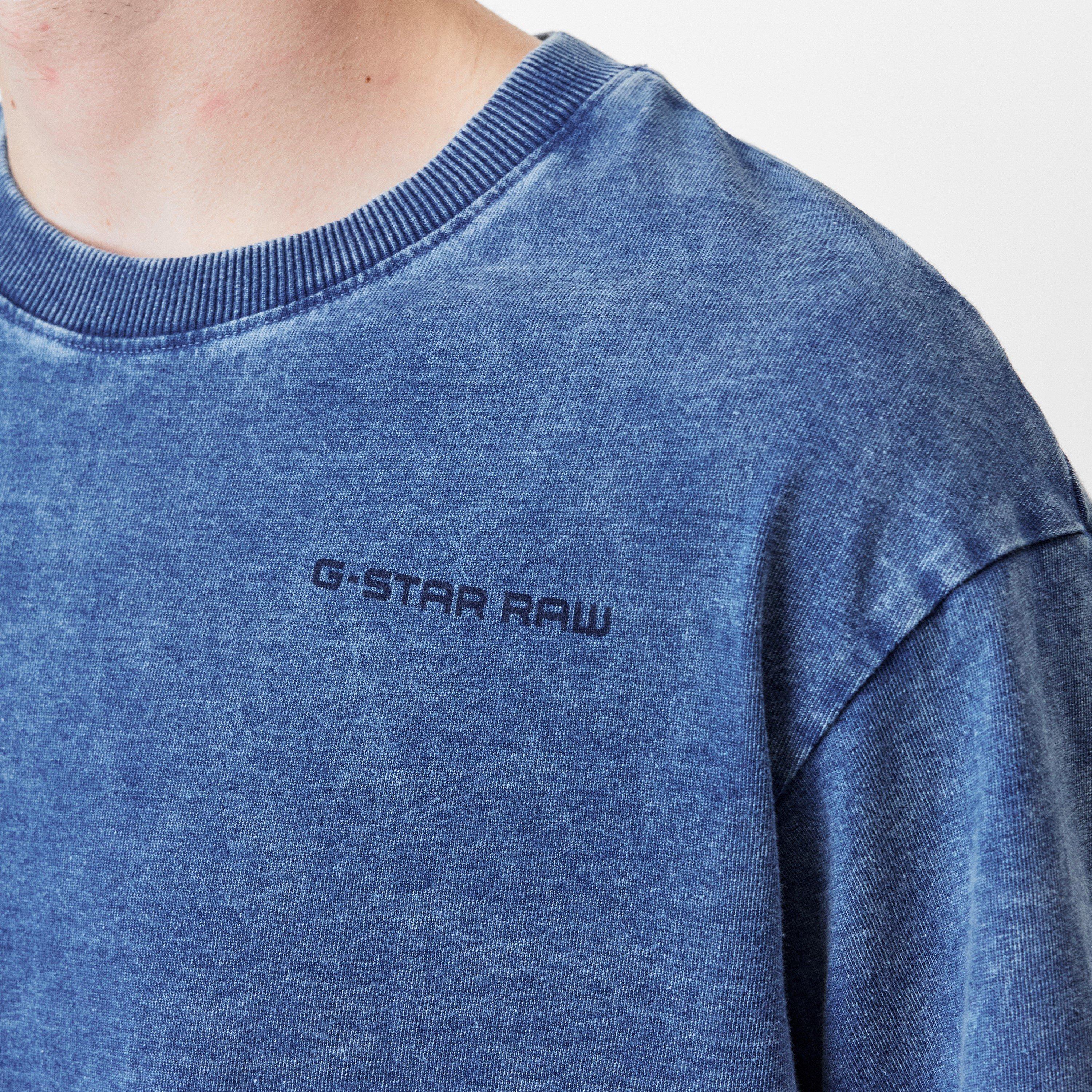 Verblassen Blau - G Star - Indigo Boxy T-Shirt - 5