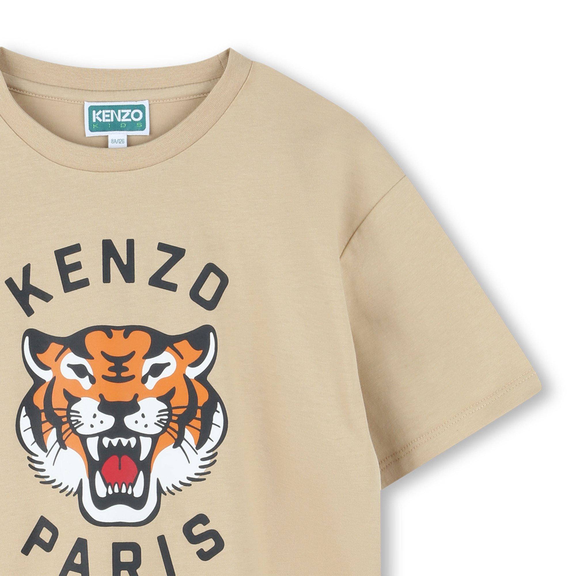 Areia - Kenzo - Unisex Kids' Tiger Short-Sleeve T-Shirt - 3