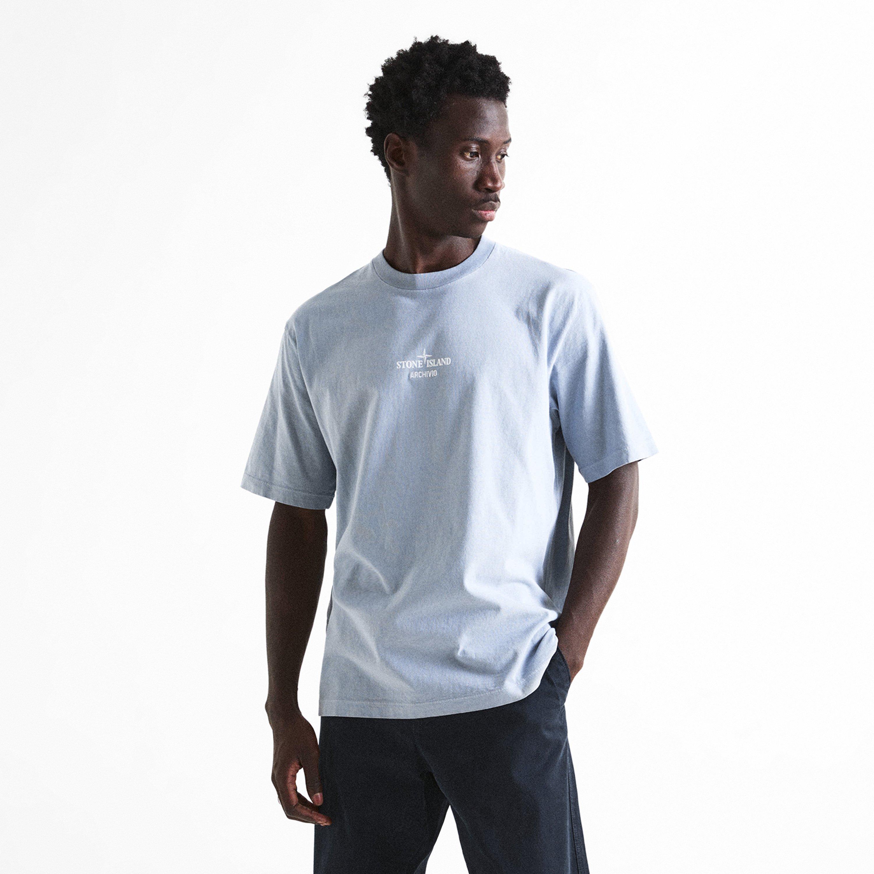 Ash Grey V0049 - Stone Island - Stone Archivio Tee Sn64 - 3