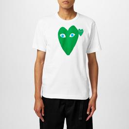 Comme des Garcons PLAY Lrg Green Hear Sn43