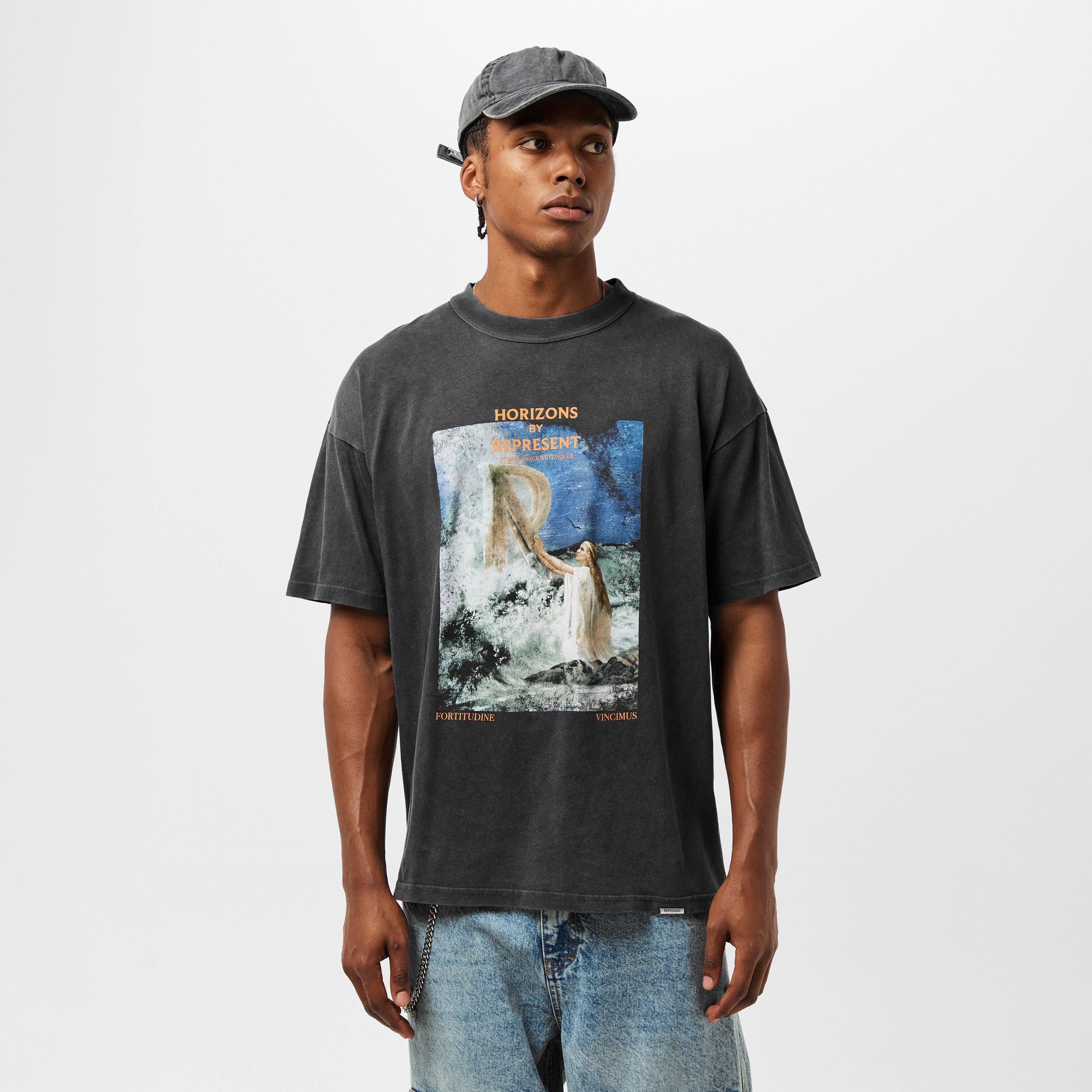 Aged Black - Represent - Men's Regular Fit T-Shirt - 3