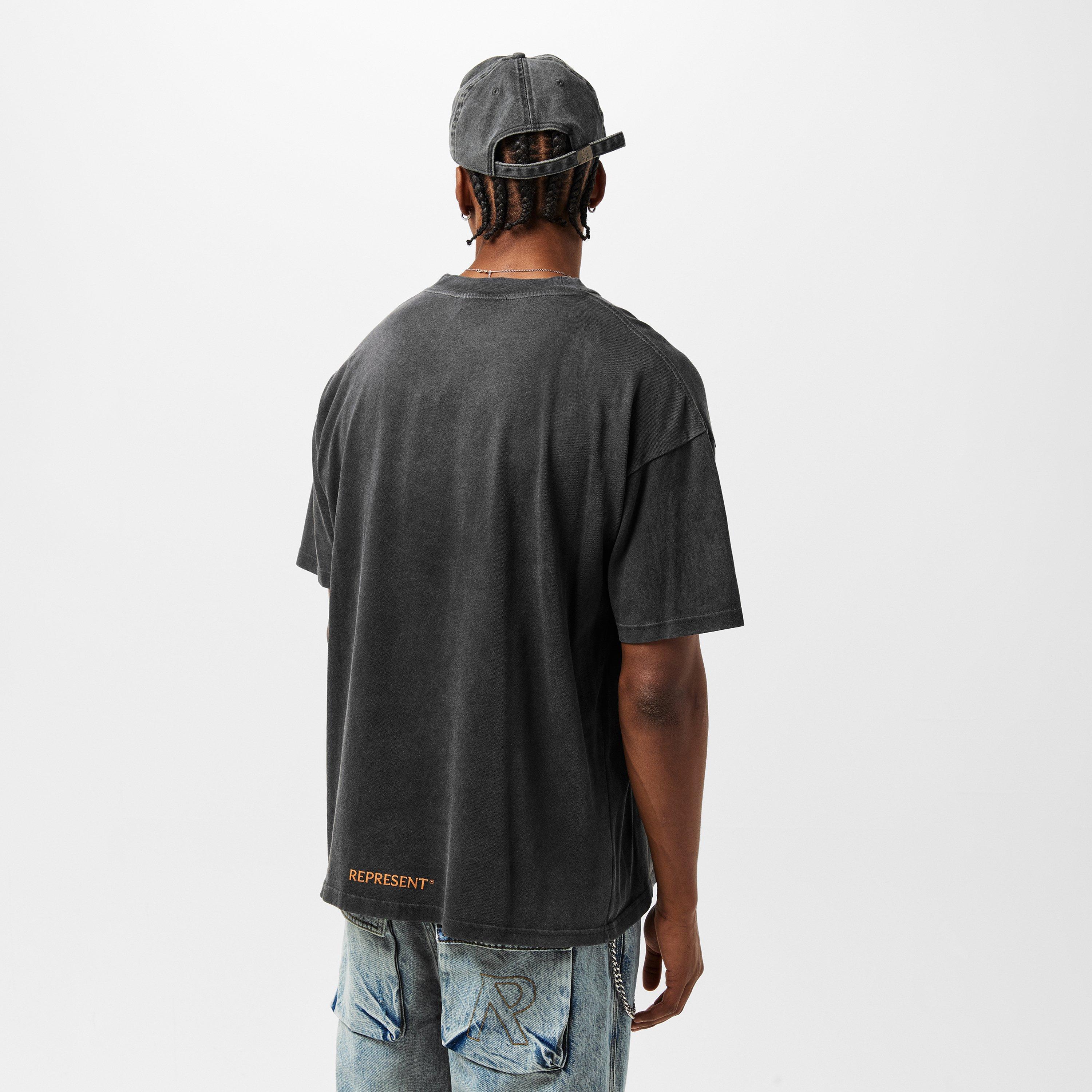 Aged Black - Represent - Men's Regular Fit T-Shirt - 4