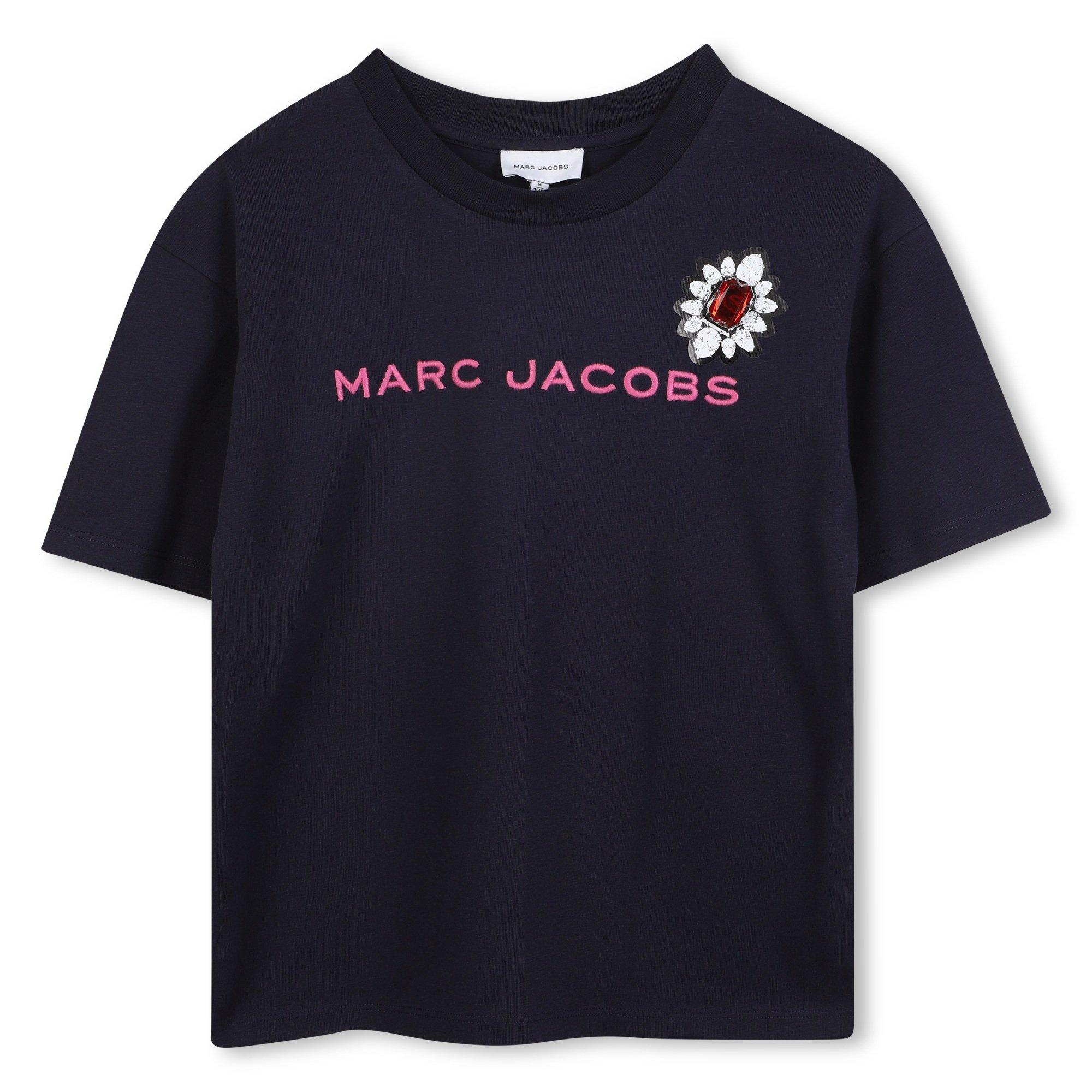Navy - Marc Jacobs - Kids' Jewel Short Sleeve T-Shirt - 1