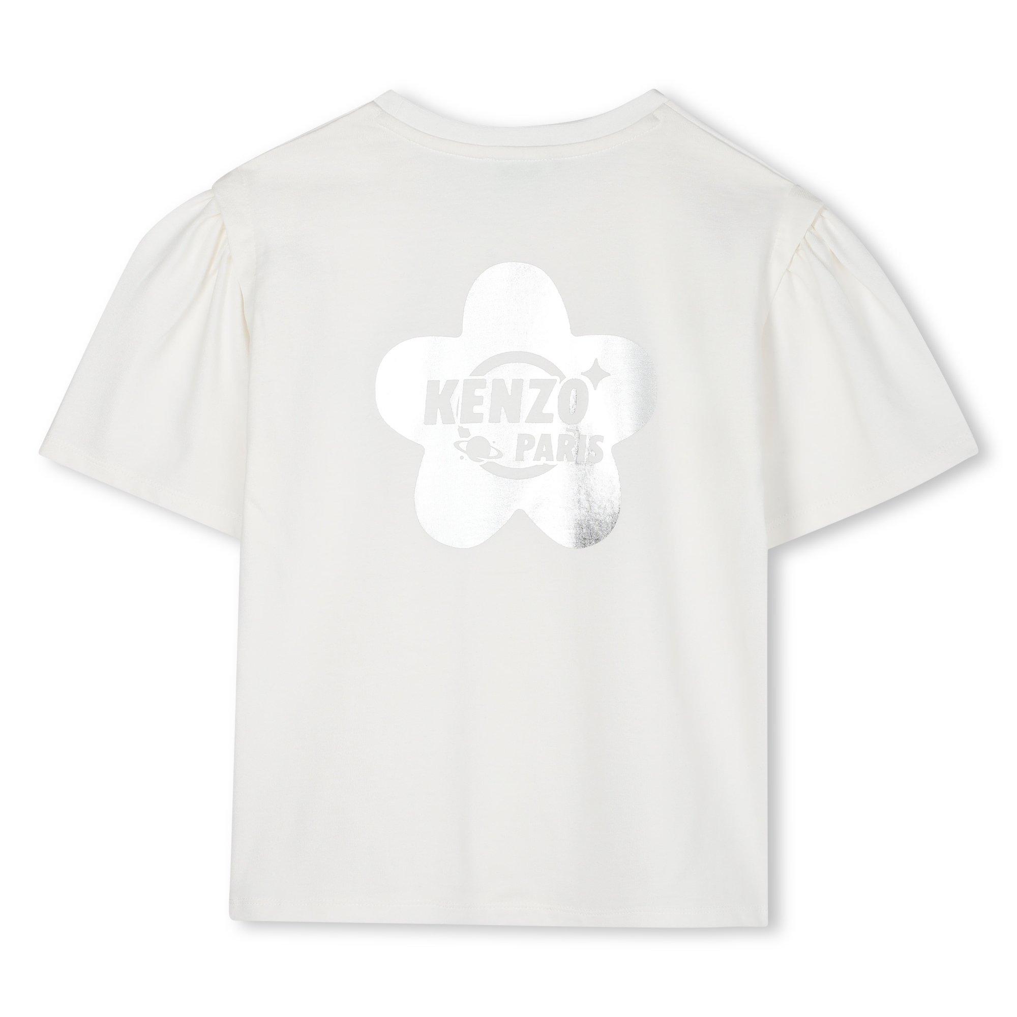 Crème - Kenzo - Kids' Small Logo Regular Fit T-Shirt - 2