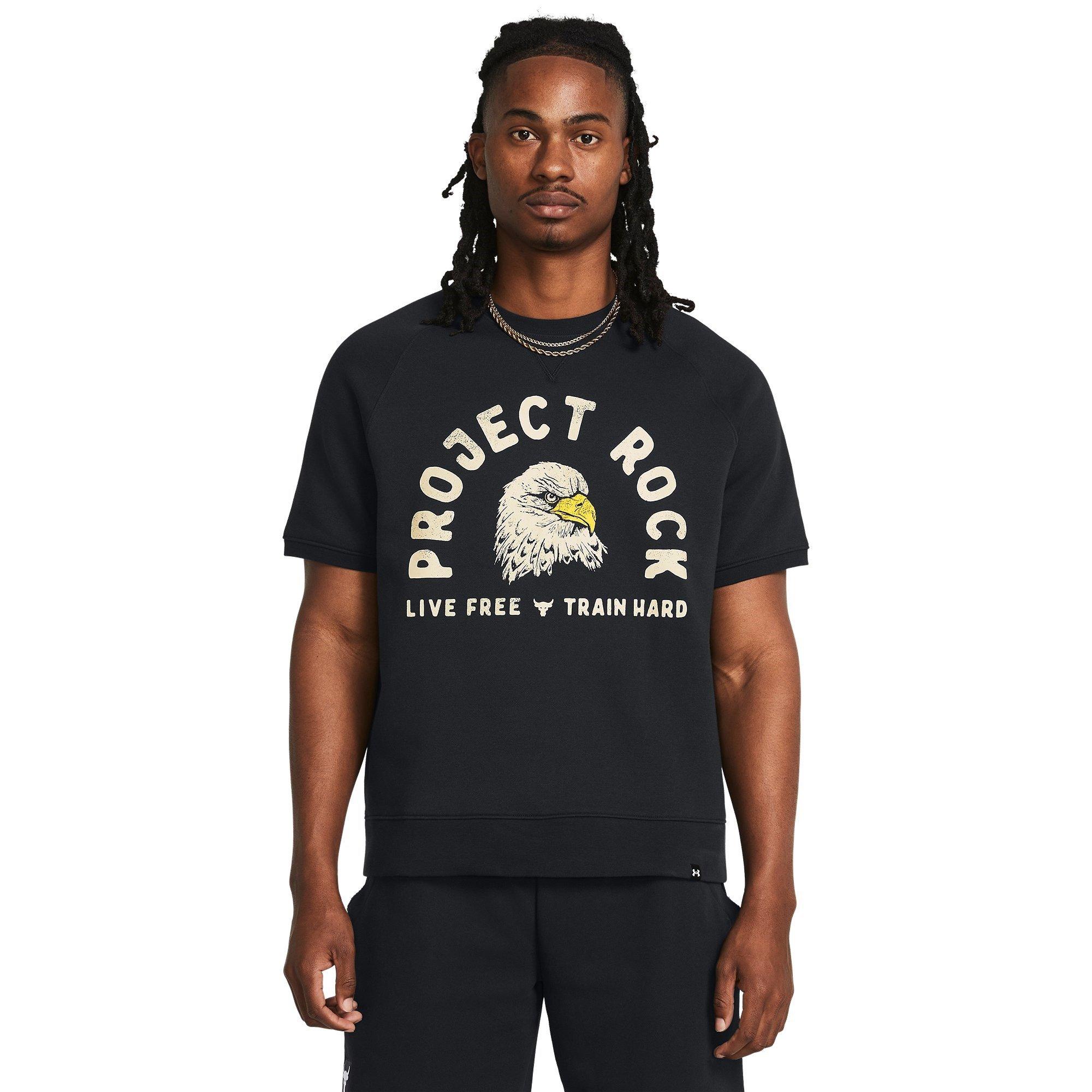 Zwart - Under Armour - PR Eagle Crew Regular Fit T-Shirt - 2