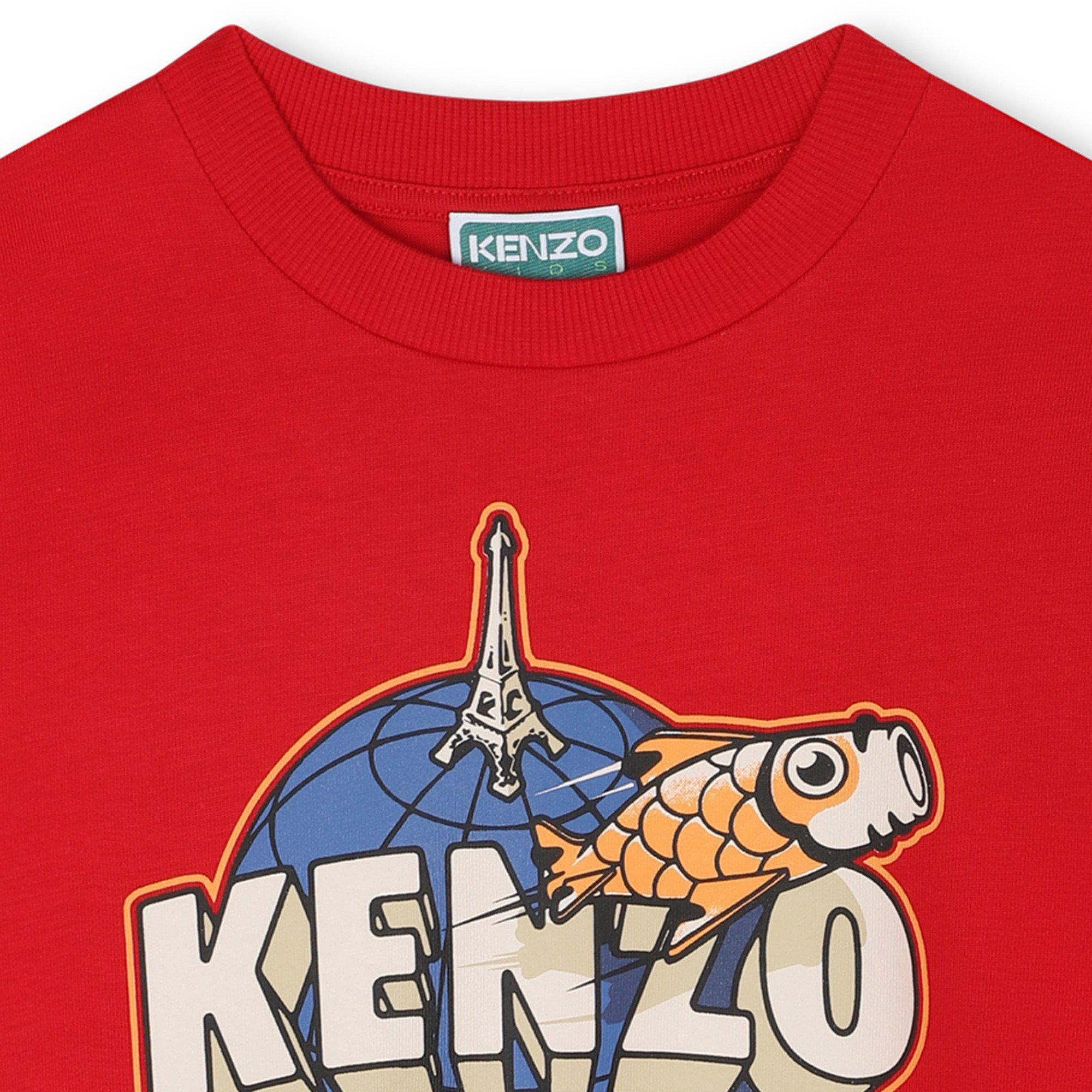 Red - Kenzo - Kenzo Graphic SS Tee Jn61 - 3