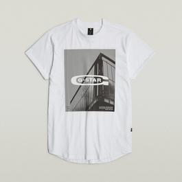 G Star HQ Old School Logo Lash T Shirt