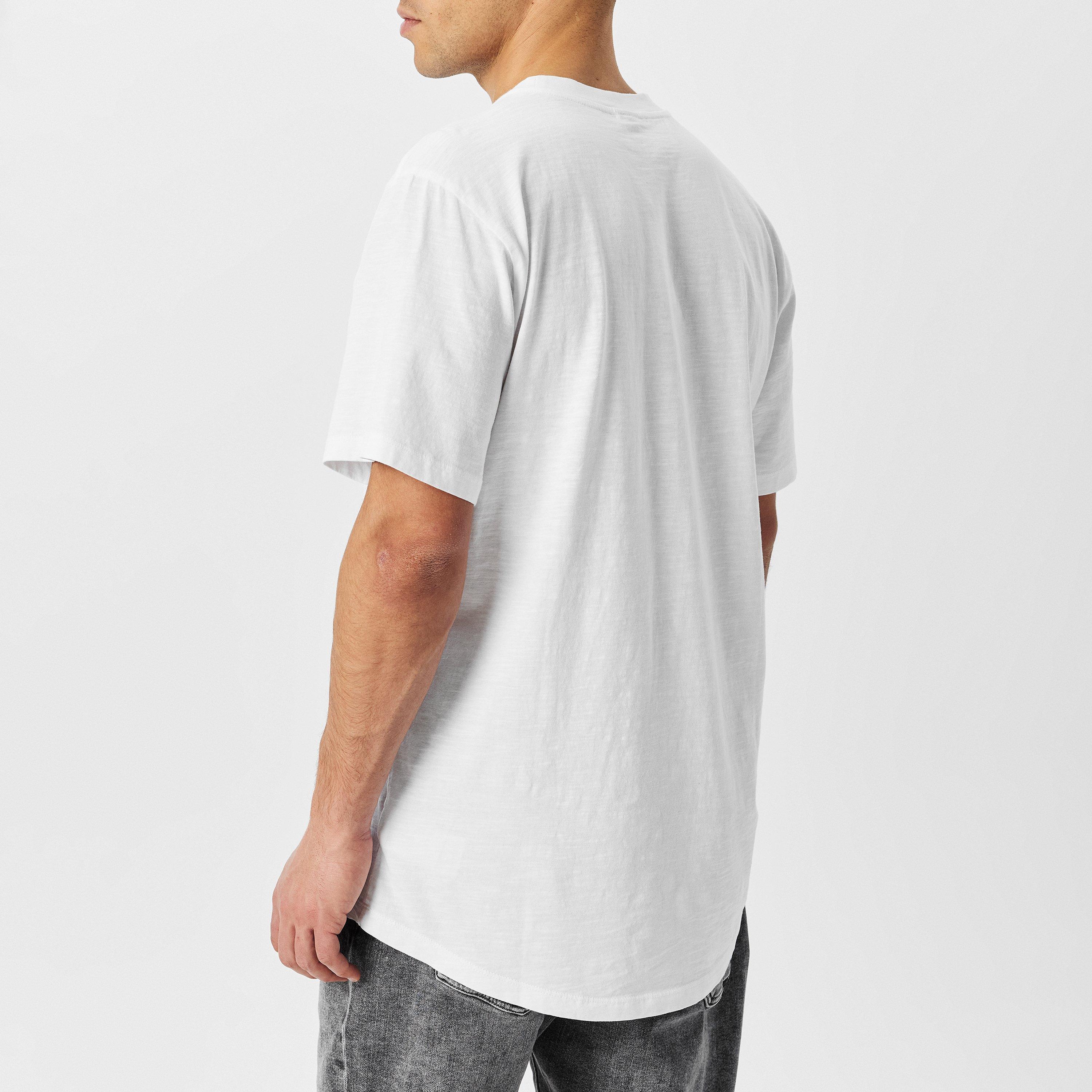 Bijela - G Star - HQ Old School Logo Lash T-Shirt - 4