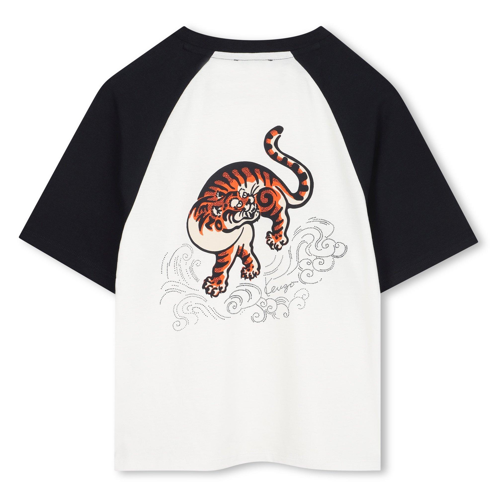 Cream - Kenzo - Kids' Contrast Regular Fit T-Shirt - 2