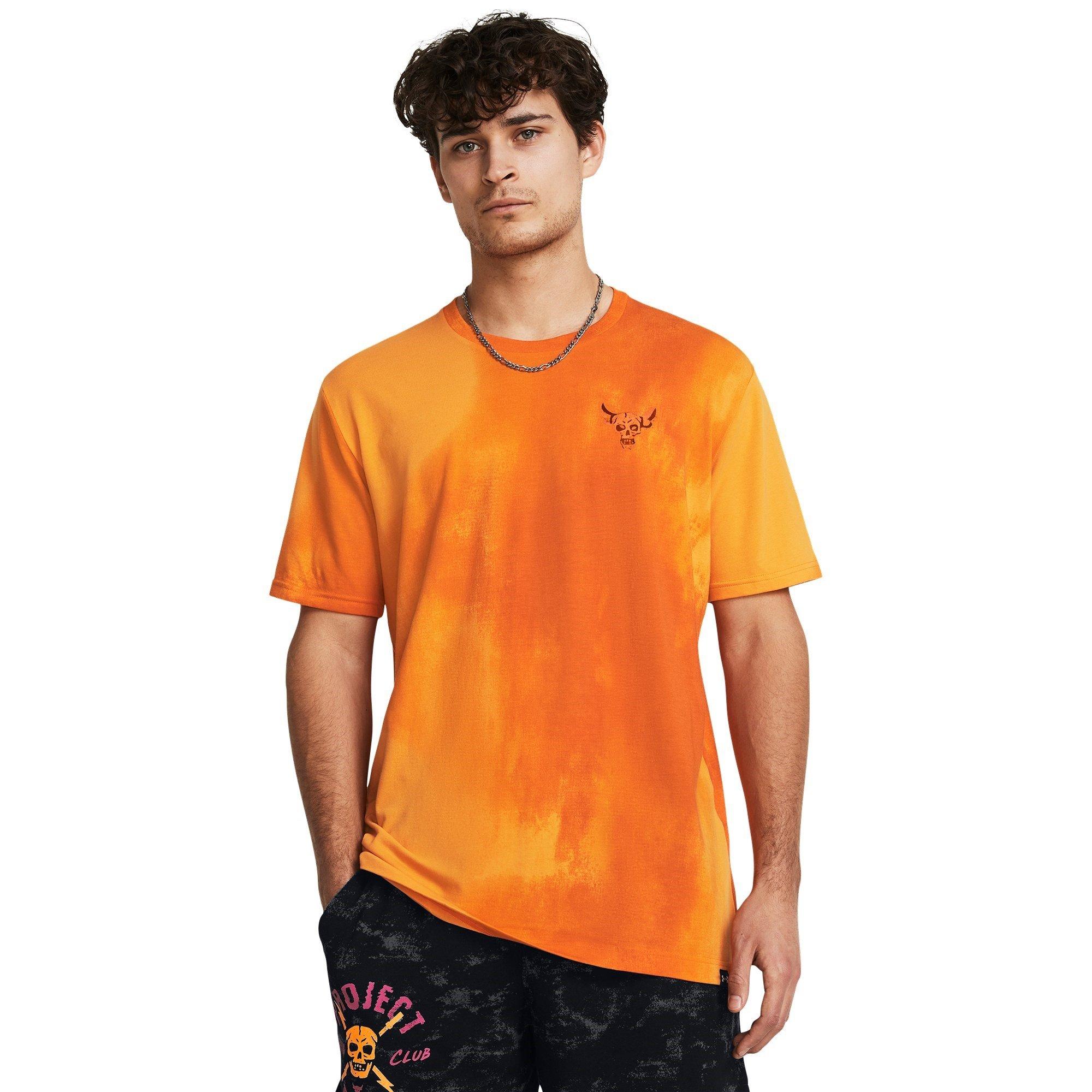 Orange - Under Armour - PR Sun Wash Regular Fit T-Shirt - 2