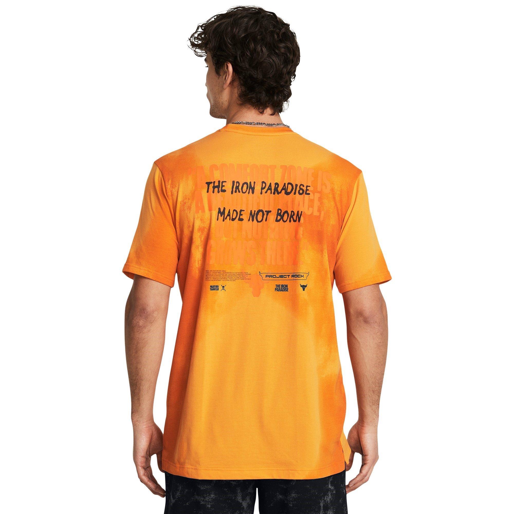 Orange - Under Armour - PR Sun Wash Regular Fit T-Shirt - 3