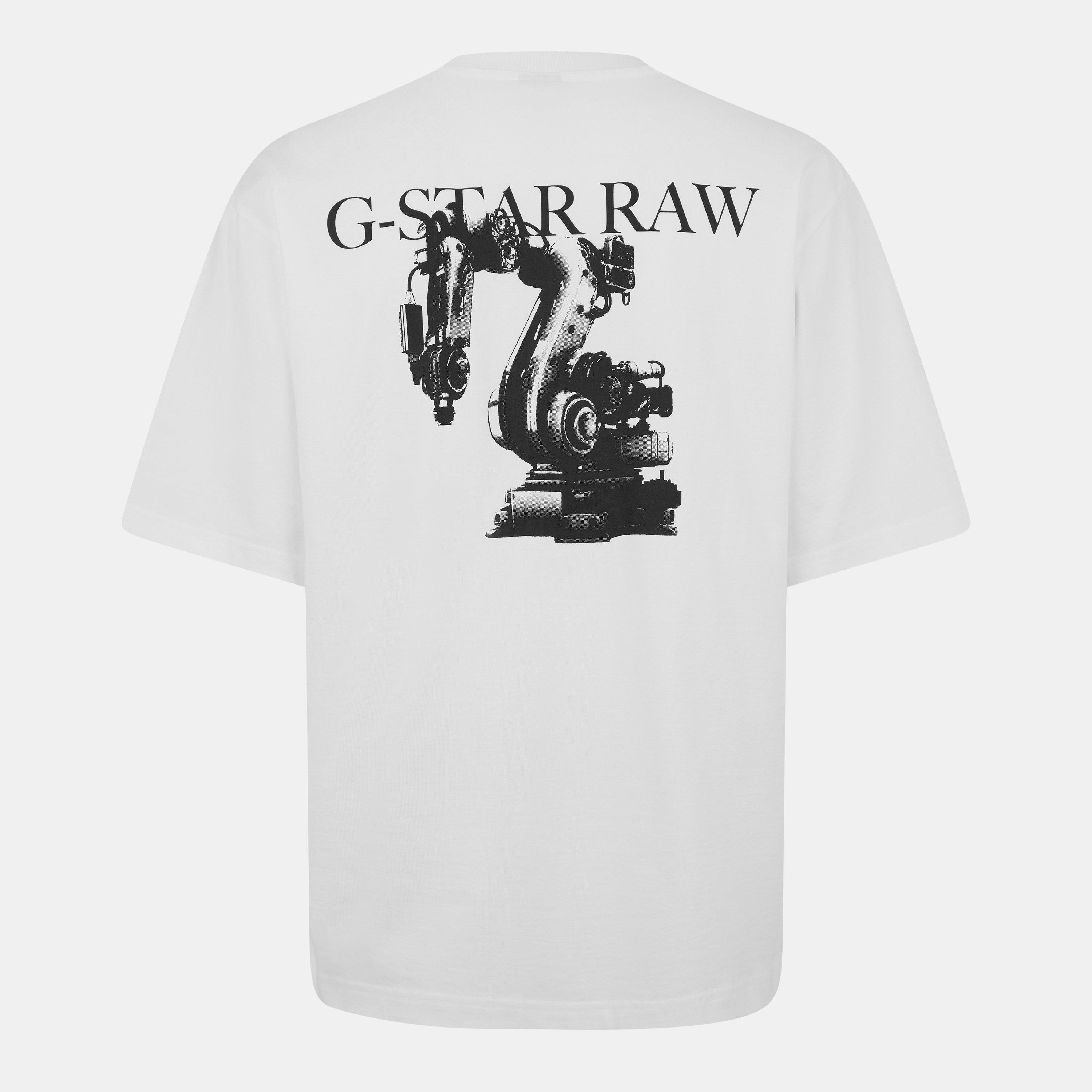 Bianco - G Star - Industry Back Graphic Boxy T-Shirt - 2