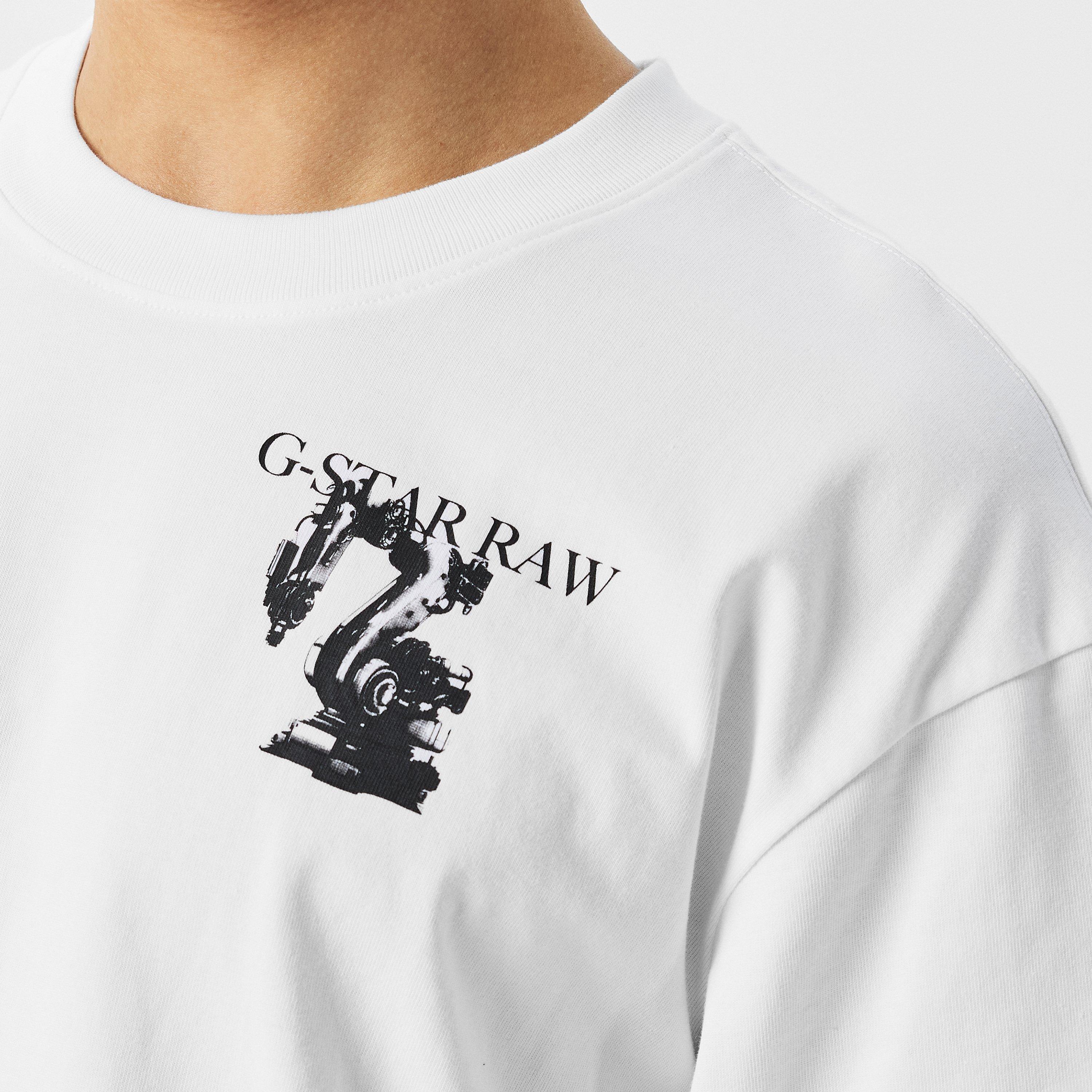 Bianco - G Star - Industry Back Graphic Boxy T-Shirt - 5