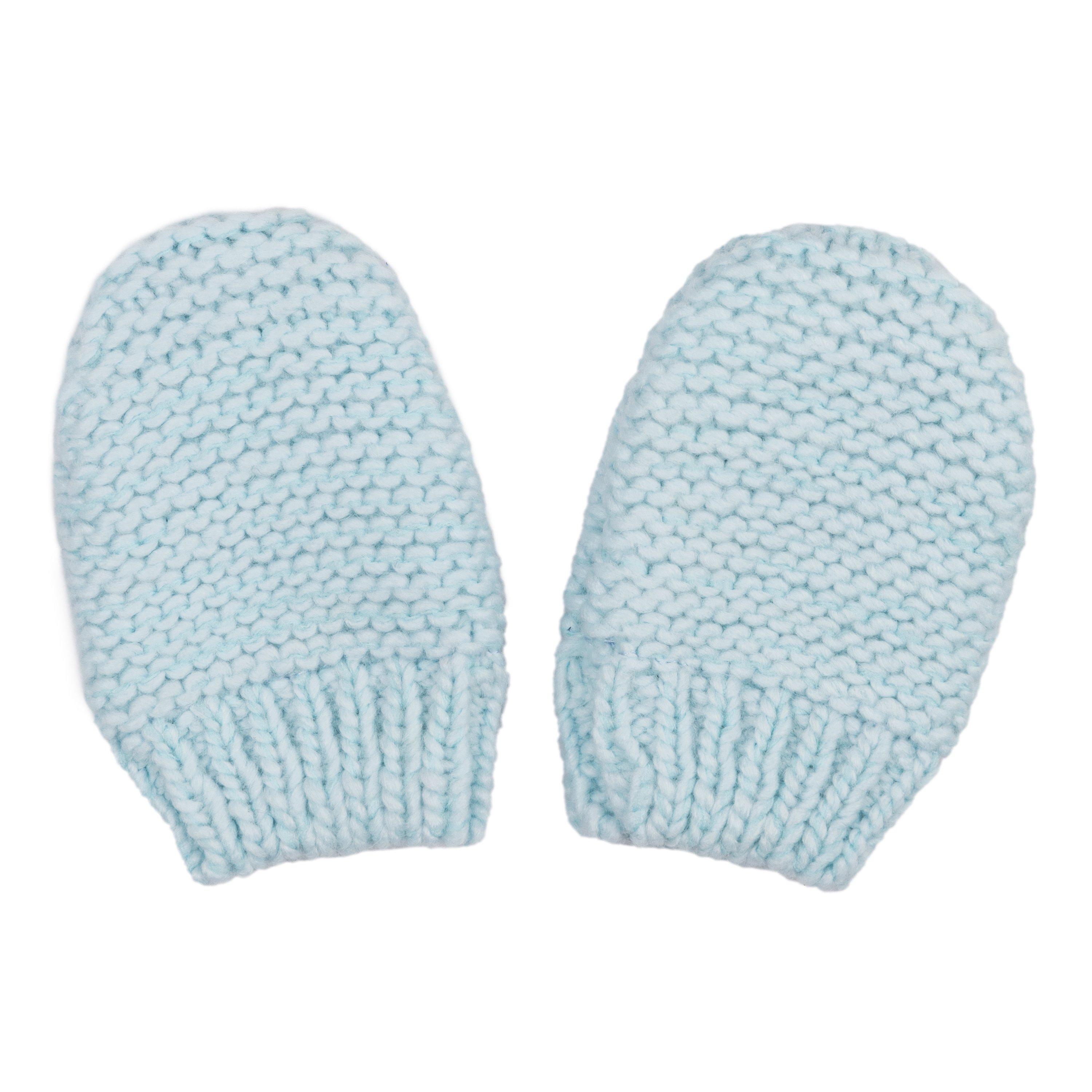 BLUE - Hello World - Knitted Bobble Hat - 4