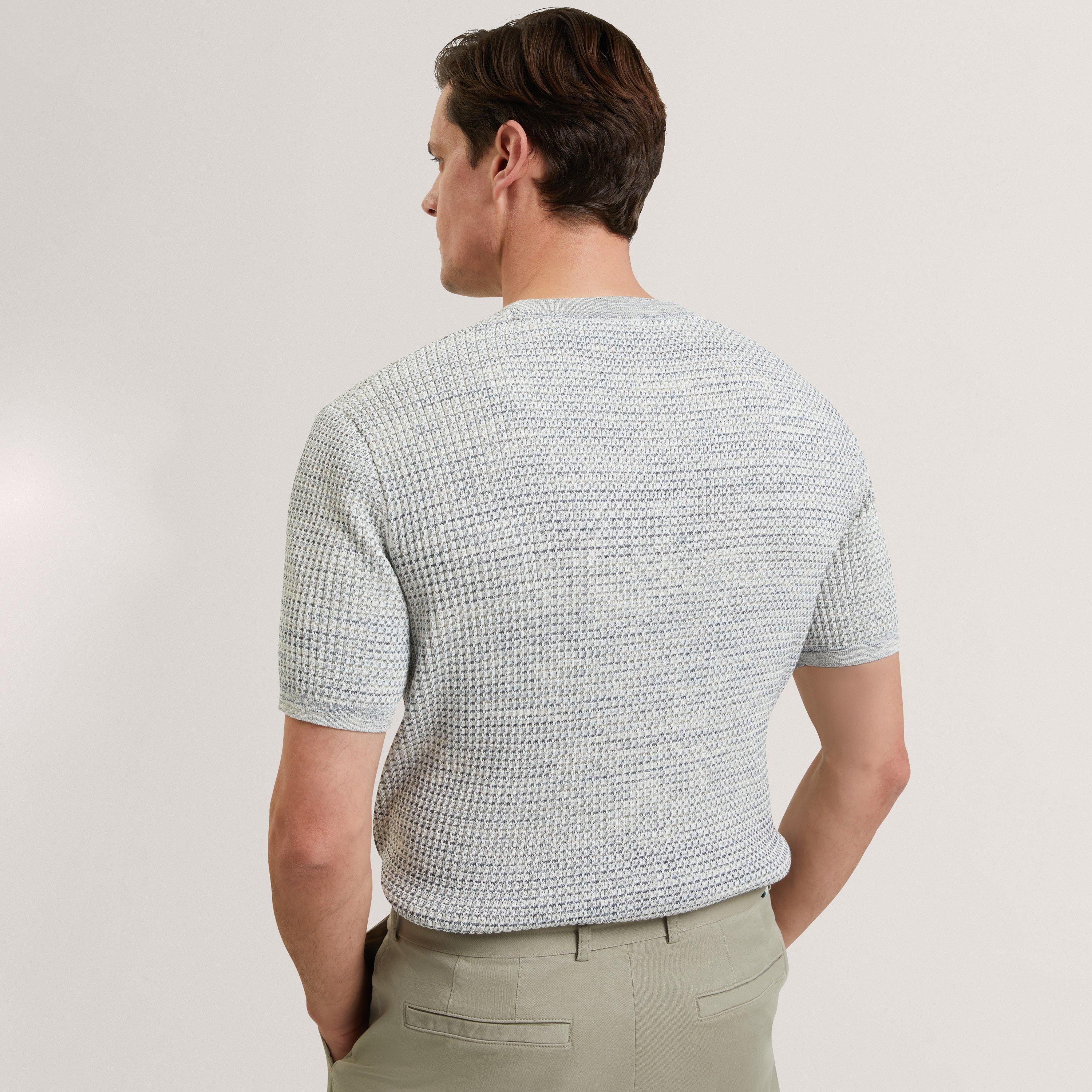 Mid-Green - Ted Baker - Ted SSRelxFit TxKntT Sn62 - 3