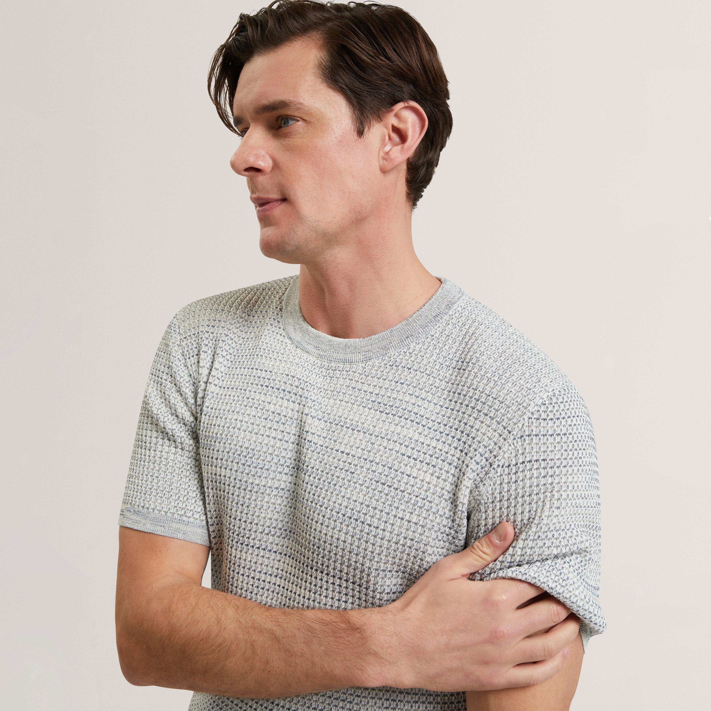 Mid-Green - Ted Baker - Ted SSRelxFit TxKntT Sn62 - 4