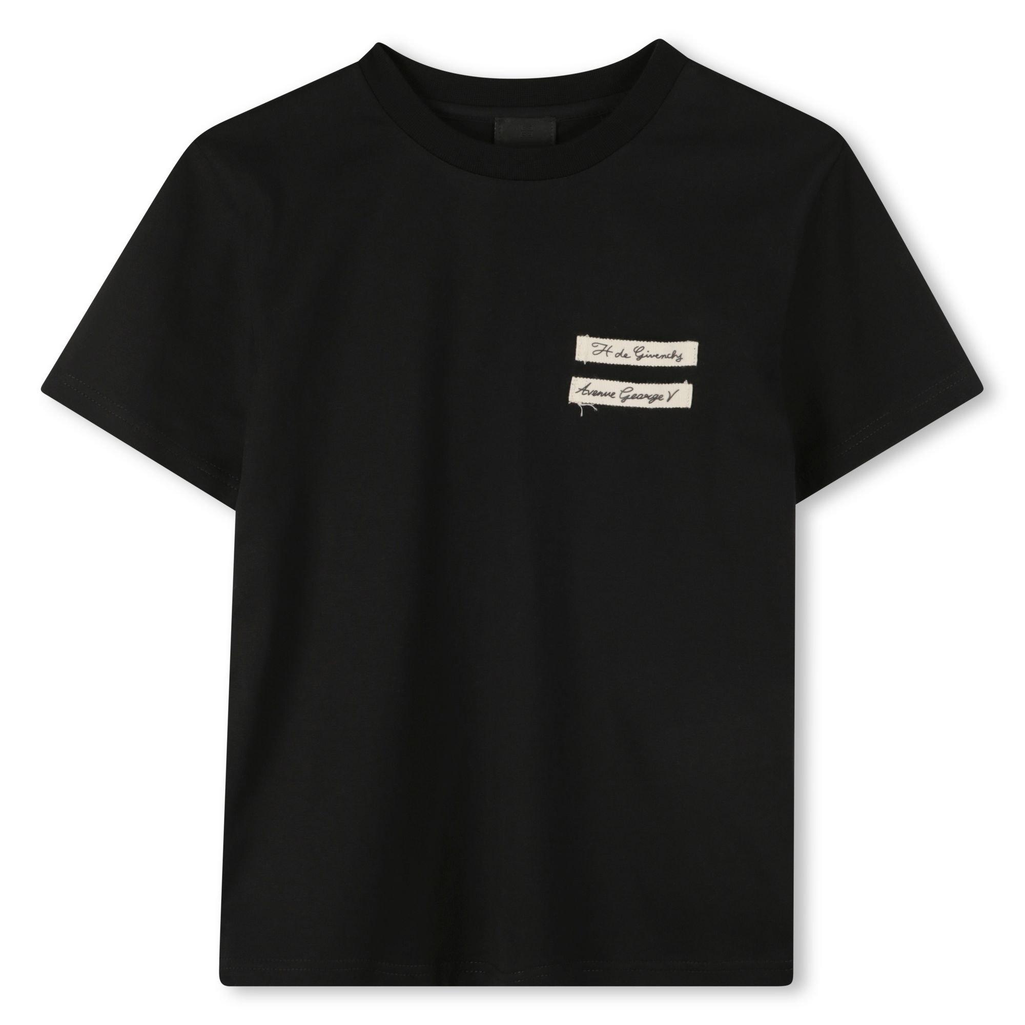 GIVENCHY  Kids' GIV Embroidery T-Shirt - Black - Size 12Y