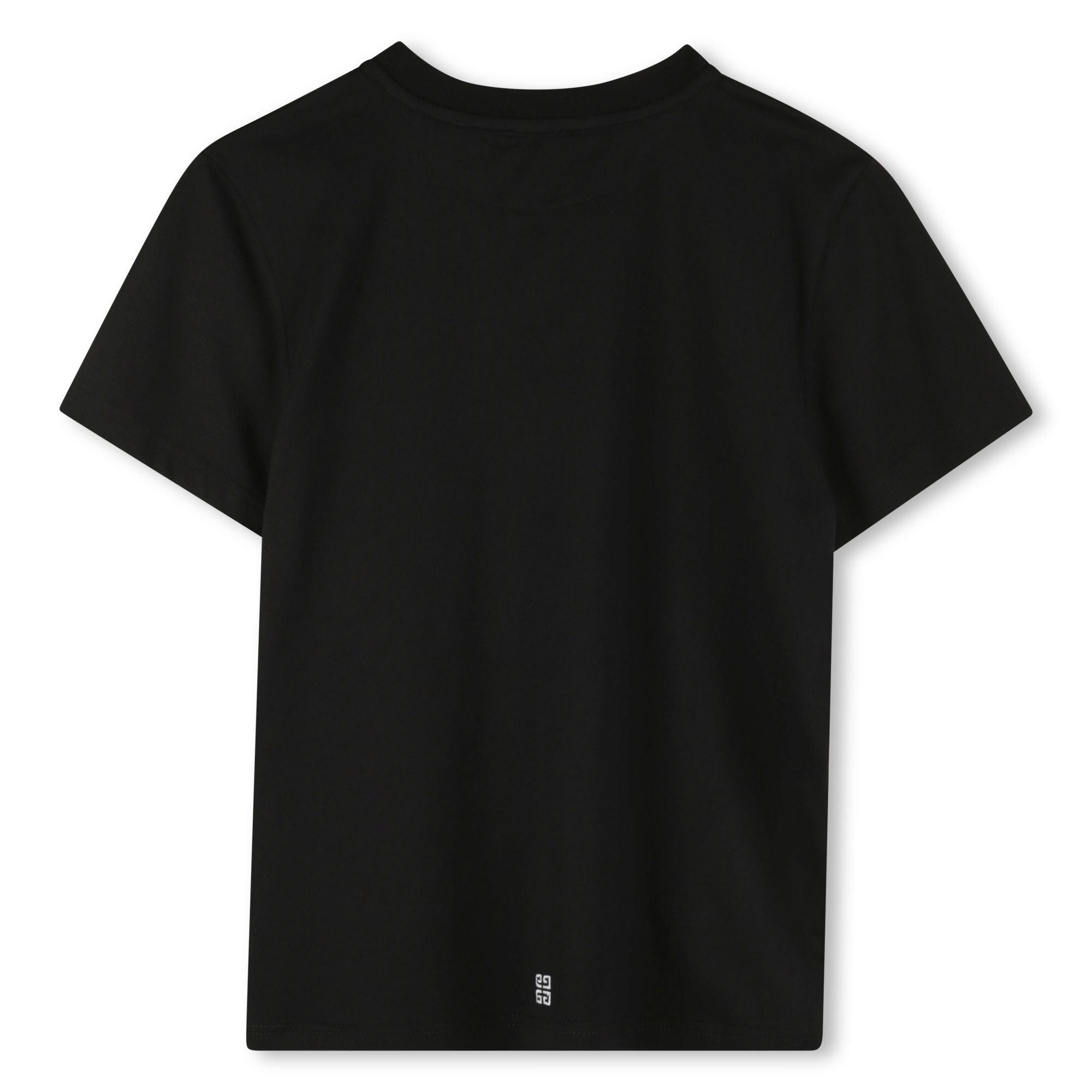 Black - GIVENCHY - Unisex Kids' GIV Embroidery T-Shirt - 2