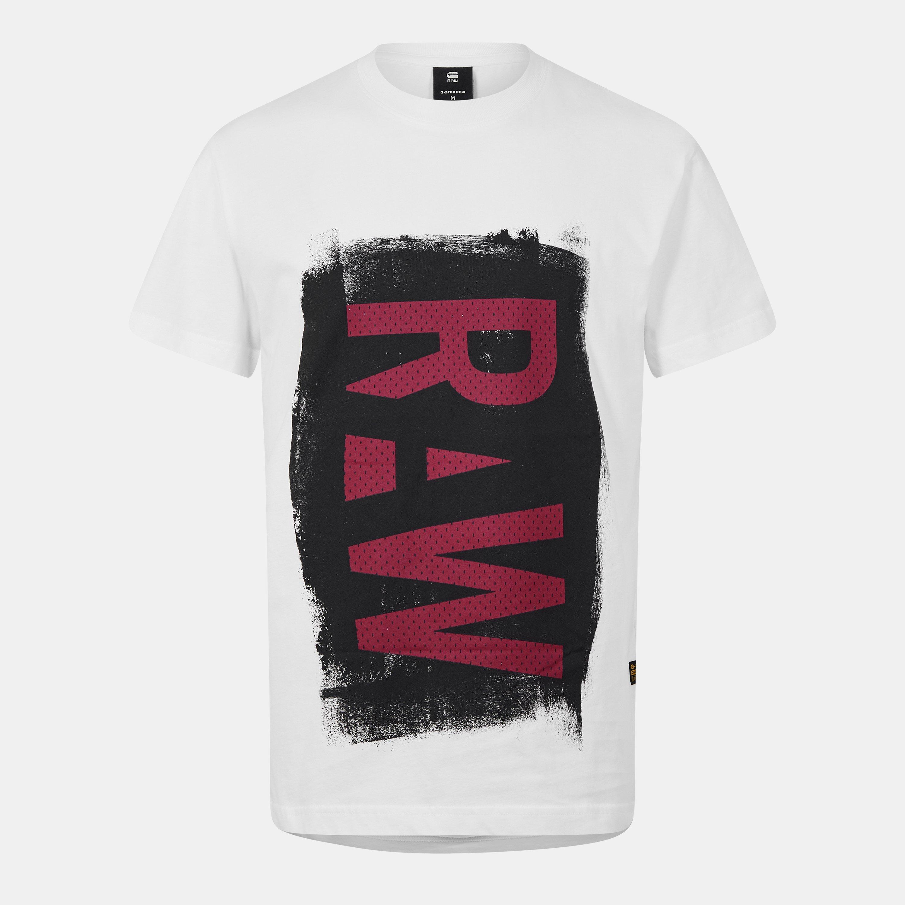 Blanco - G Star - Painted RAW Graphic T-Shirt - 1