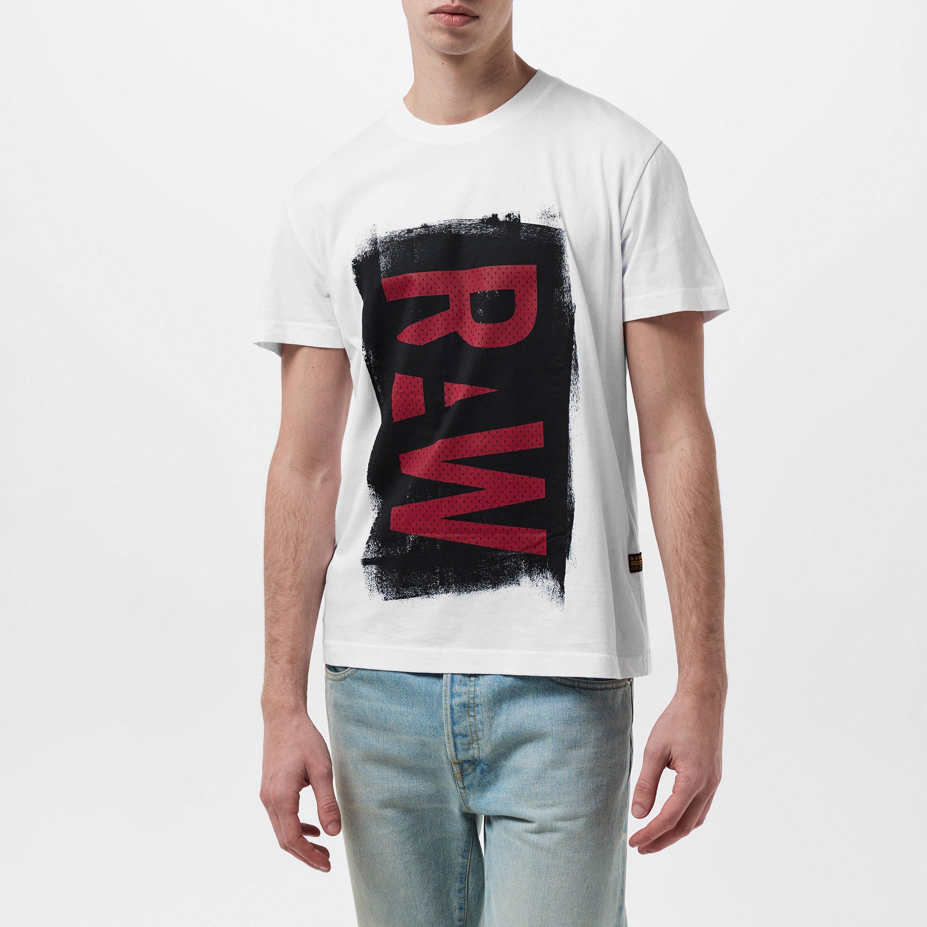 Bianco - G Star - Painted RAW Graphic T-Shirt - 3