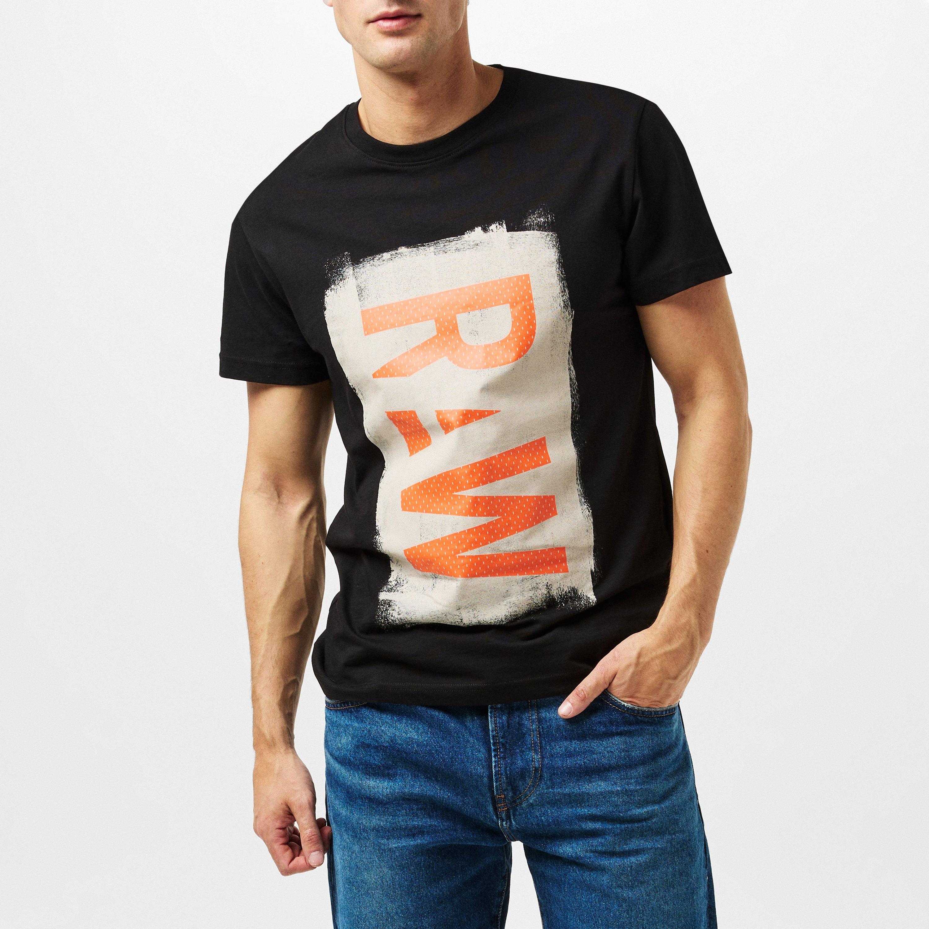 Dk Black - G Star - Painted RAW Graphic T-Shirt - 3